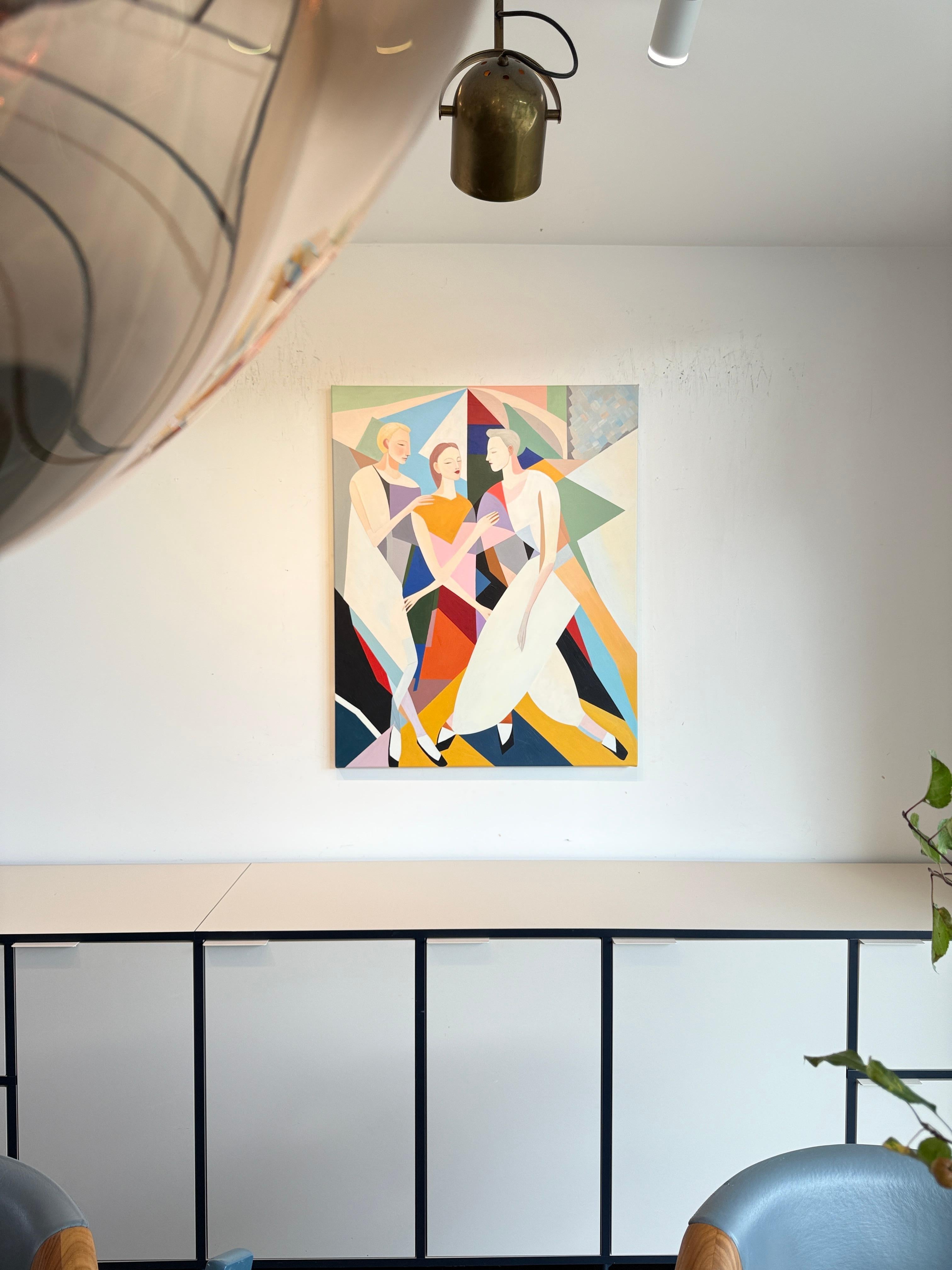 A dance without words by B.Schaumann Contemporary Ballet Dancers Painting For Sale 1
