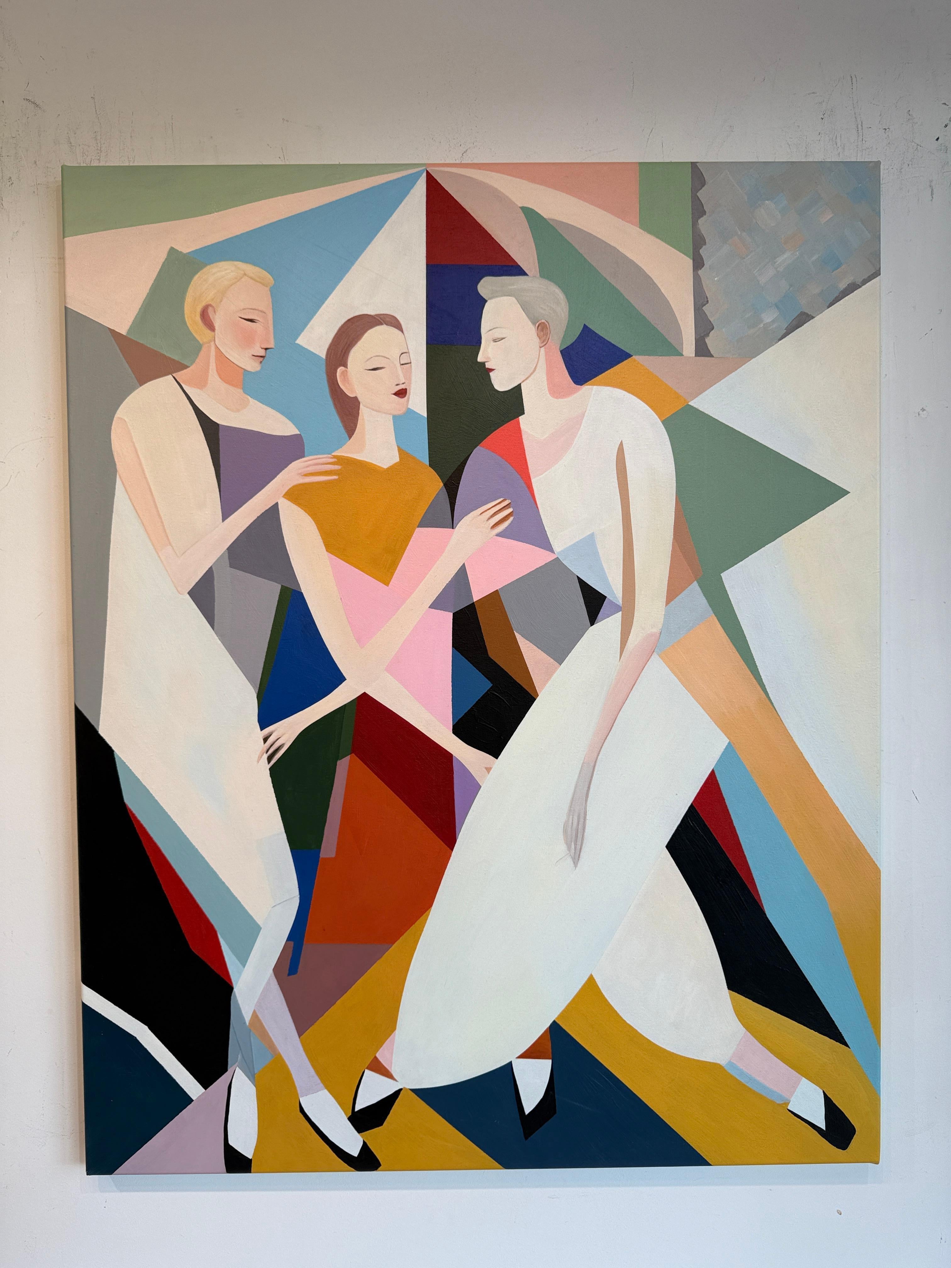 A dance without words by B.Schaumann Contemporary Ballet Dancers Painting For Sale 2