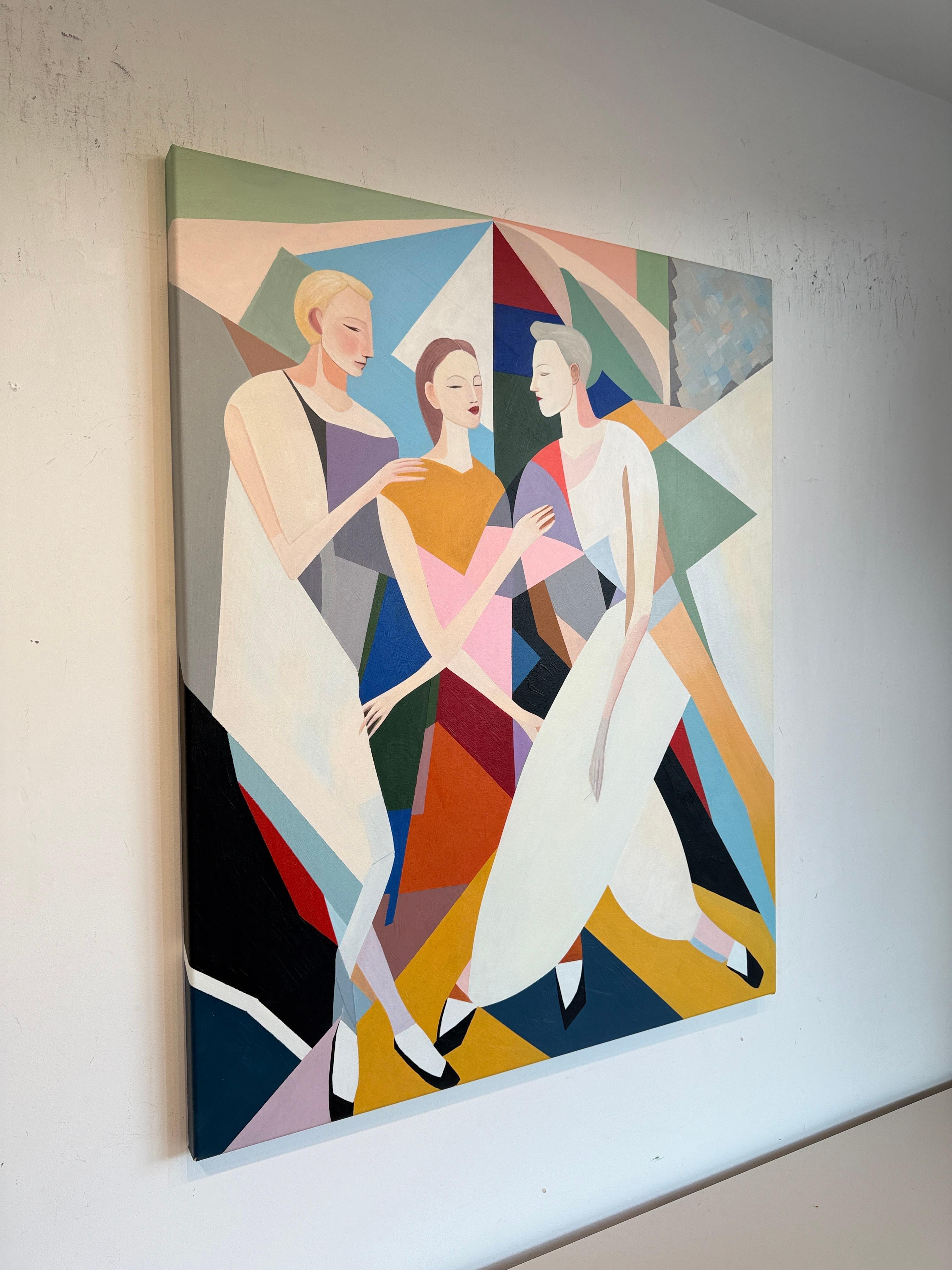 A dance without words by B.Schaumann Contemporary Ballet Dancers Painting For Sale 3