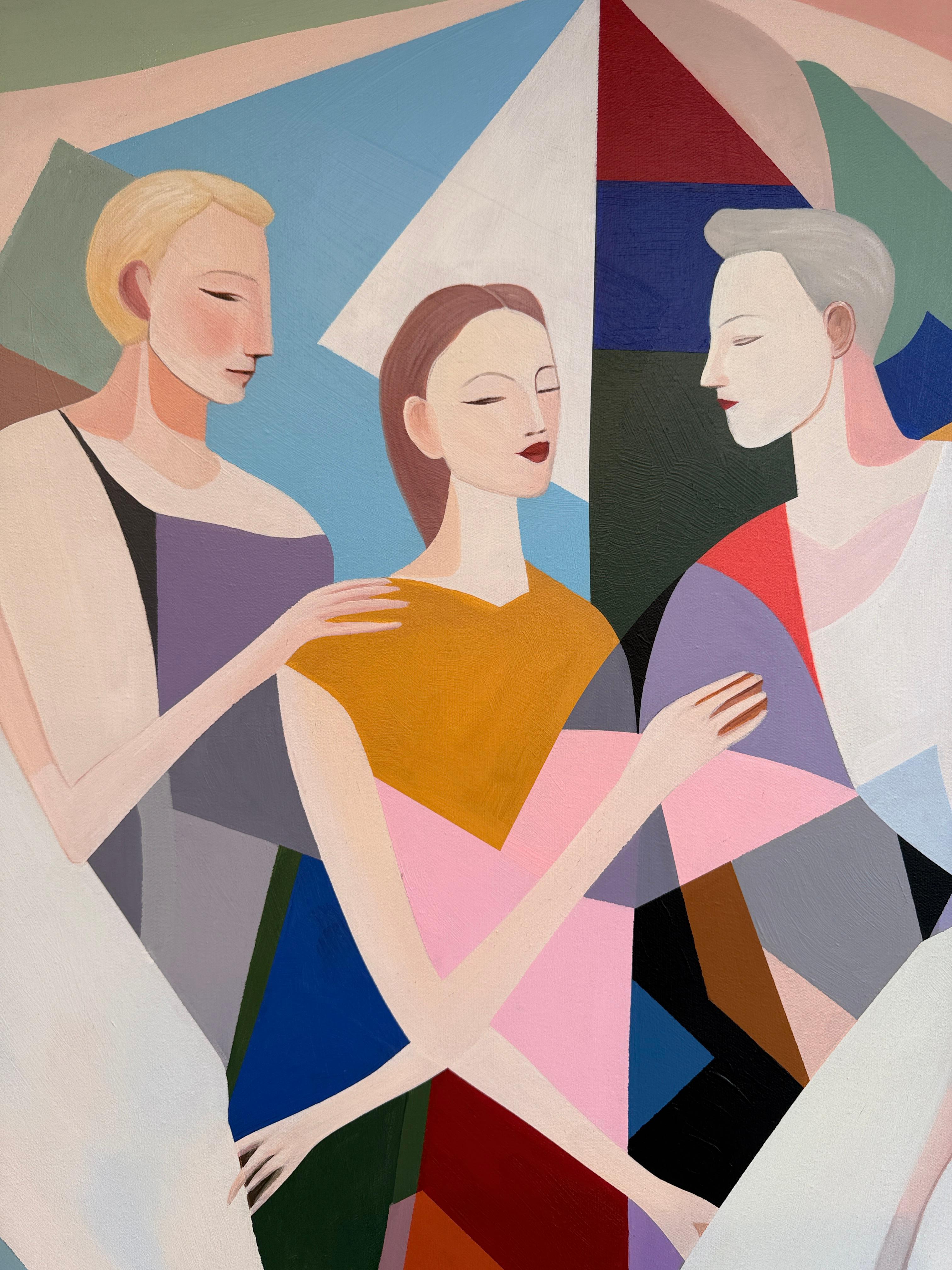 A dance without words by B.Schaumann Contemporary Ballet Dancers Painting For Sale 4