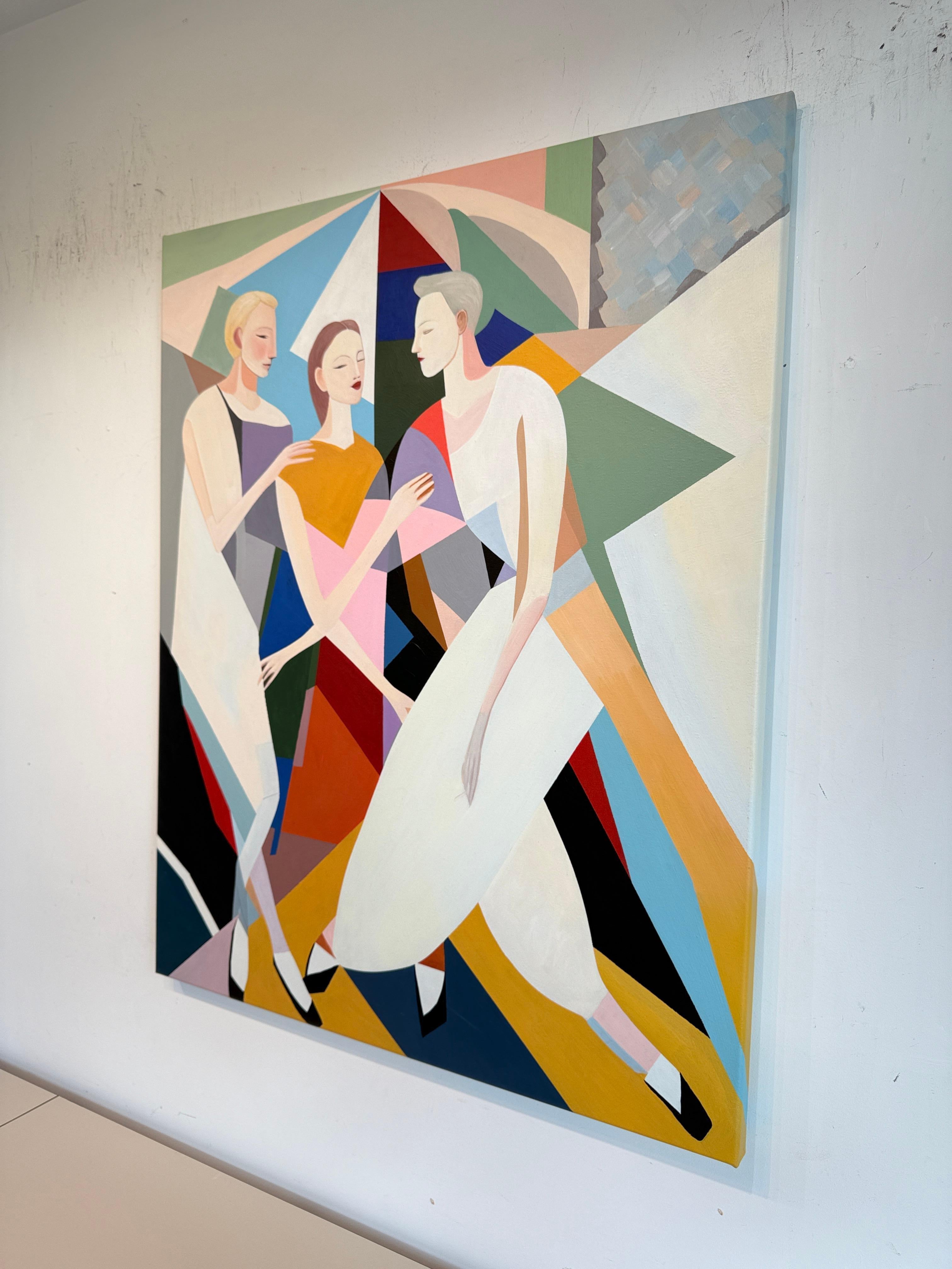 A dance without words by B.Schaumann Contemporary Ballet Dancers Painting For Sale 5