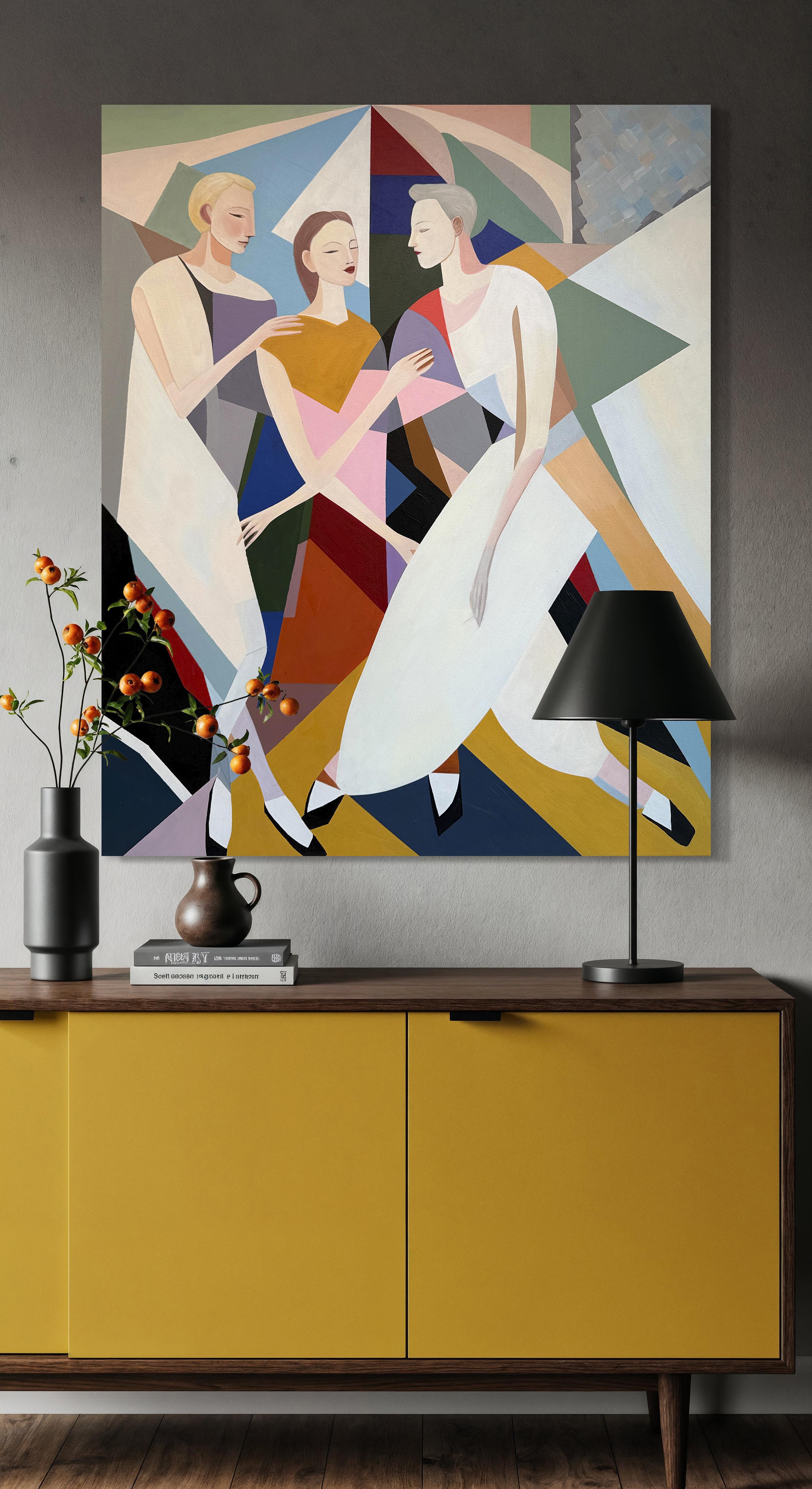 A dance without words by B.Schaumann Contemporary Ballet Dancers Painting For Sale 6