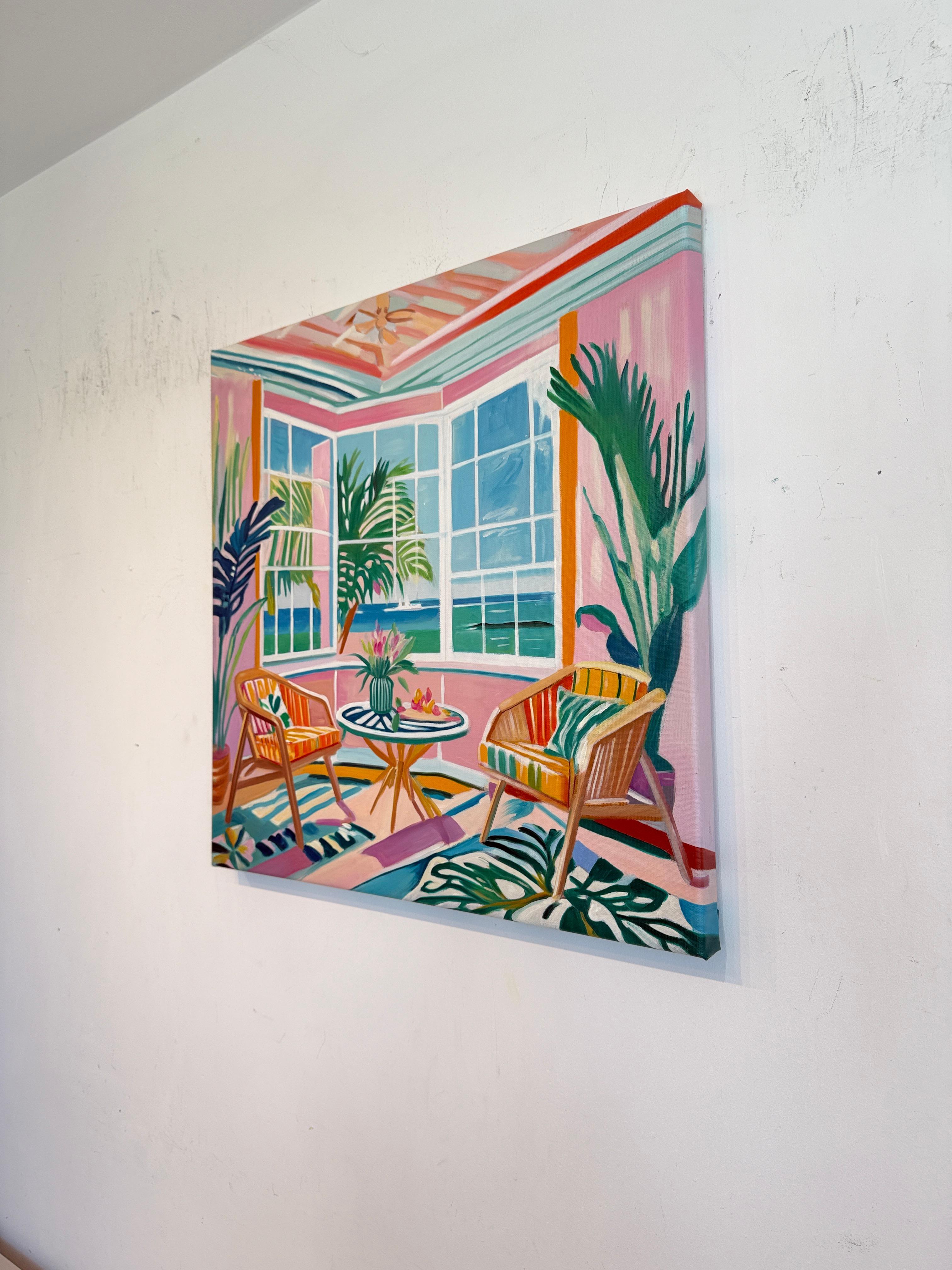 A Room for Dreams - B.Schaumann - Contemporary architectural Painting For Sale 7