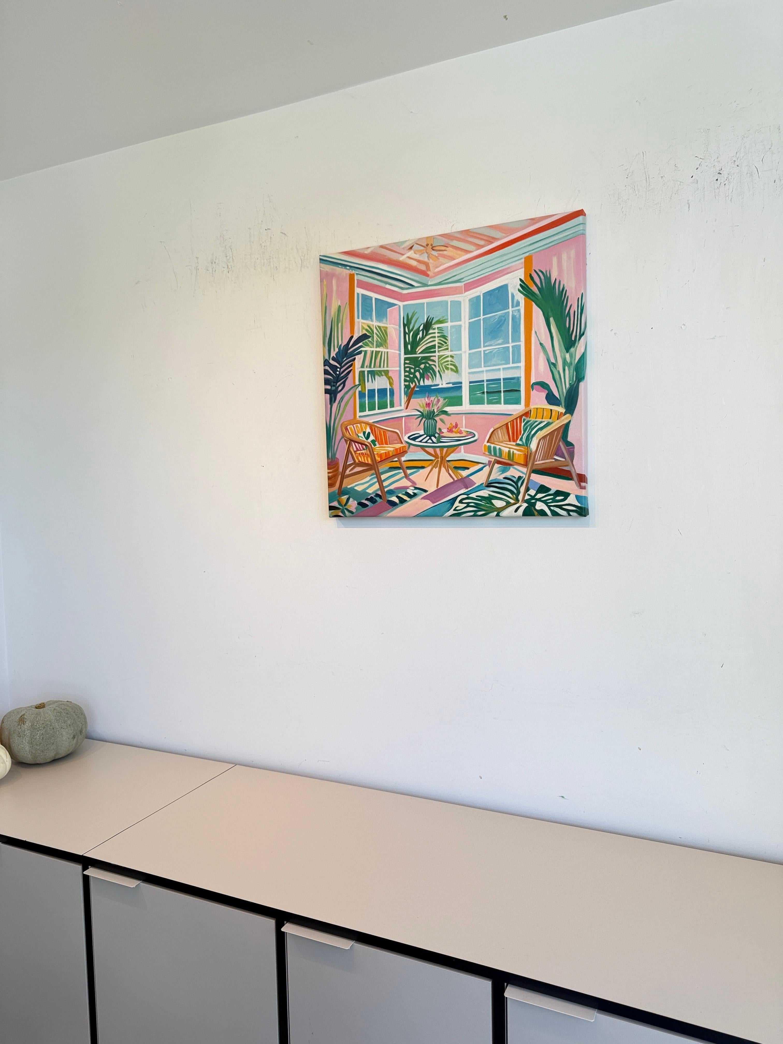 A Room for Dreams - B.Schaumann - Contemporary architectural Painting For Sale 11