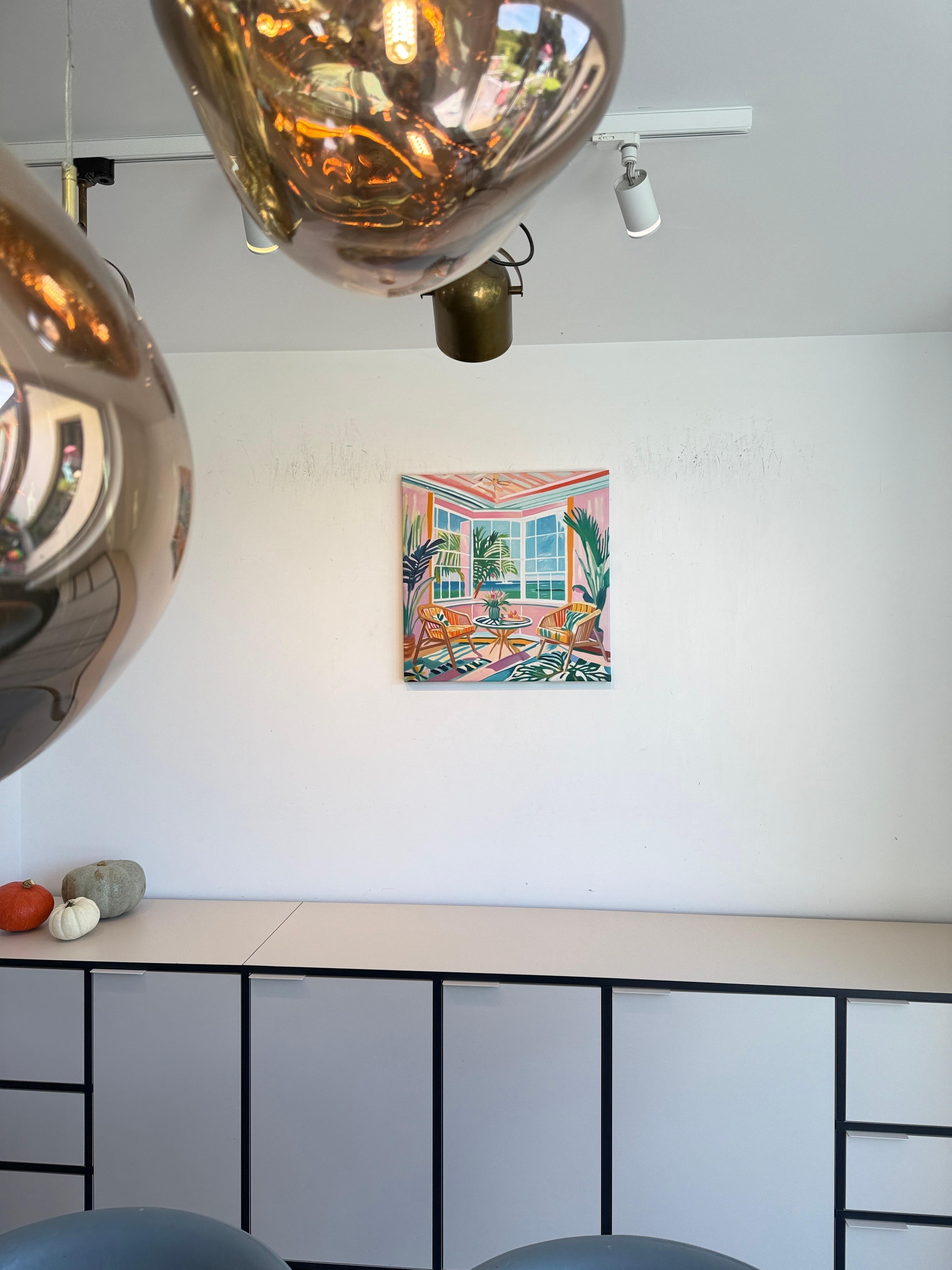 A Room for Dreams - B.Schaumann - Contemporary architectural Painting For Sale 1