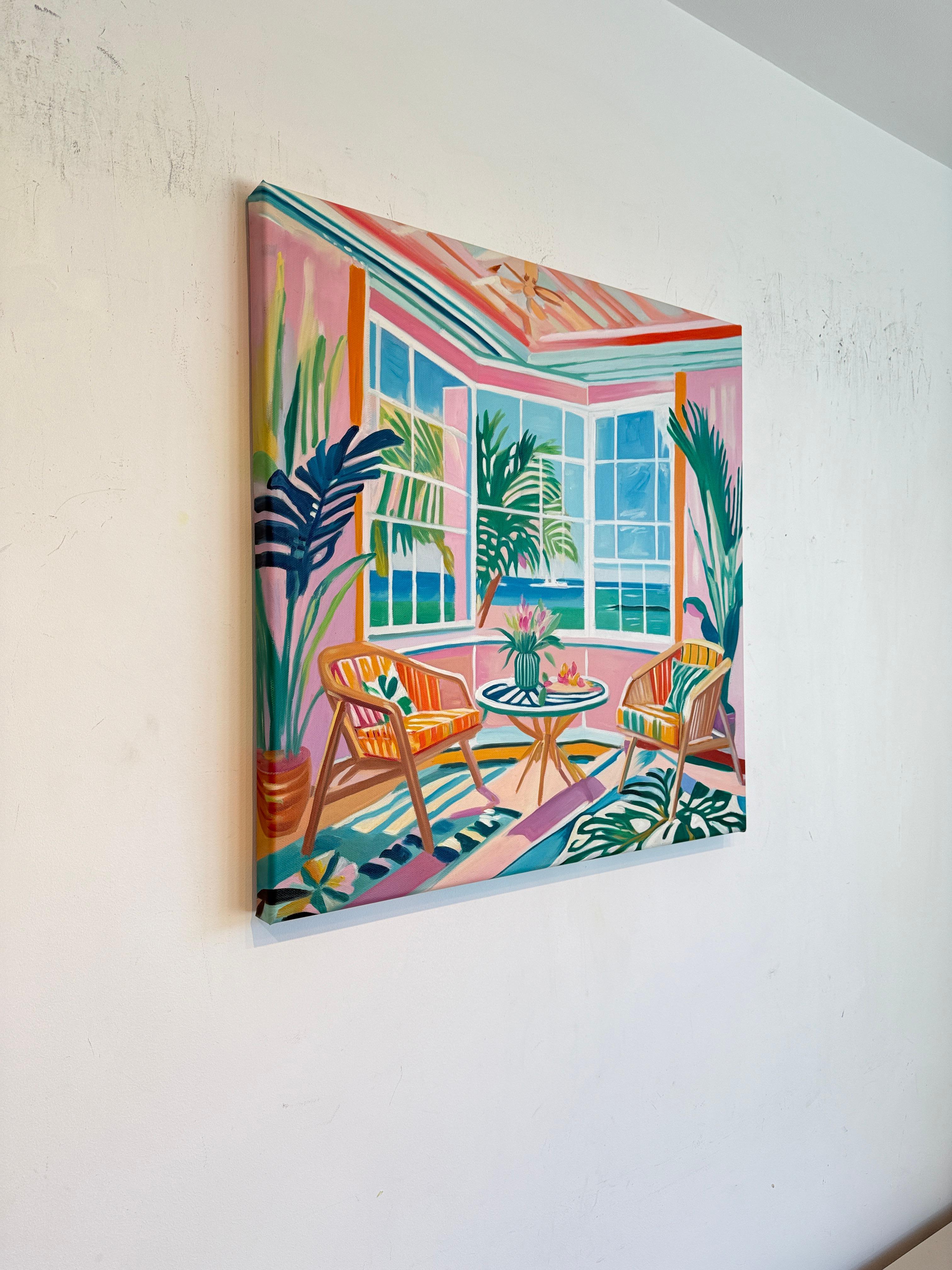 A Room for Dreams - B.Schaumann - Contemporary architectural Painting For Sale 5