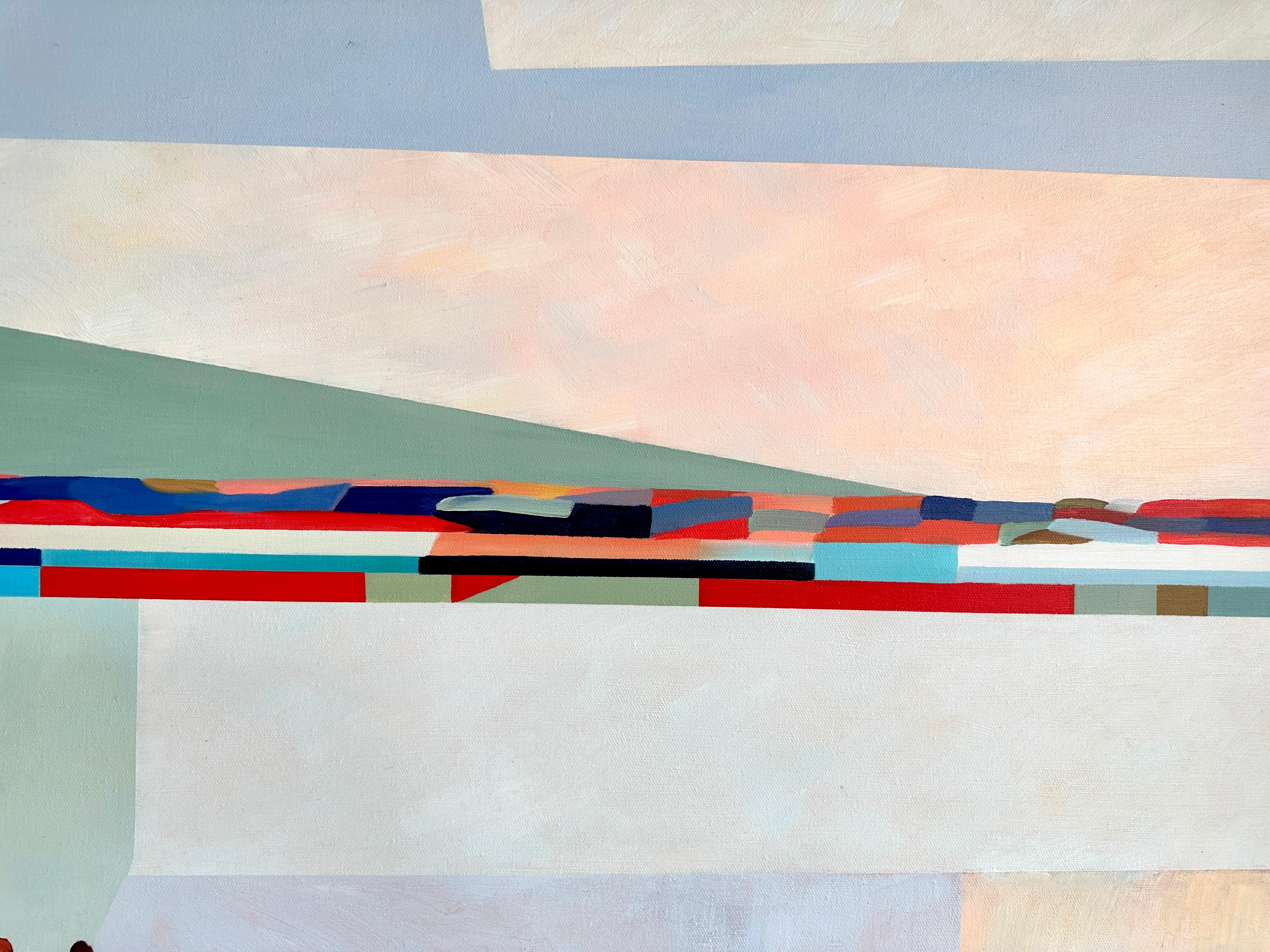 A Song in motion by B. Schaumann - Contemporary Abstract Dancers Painting en venta 1