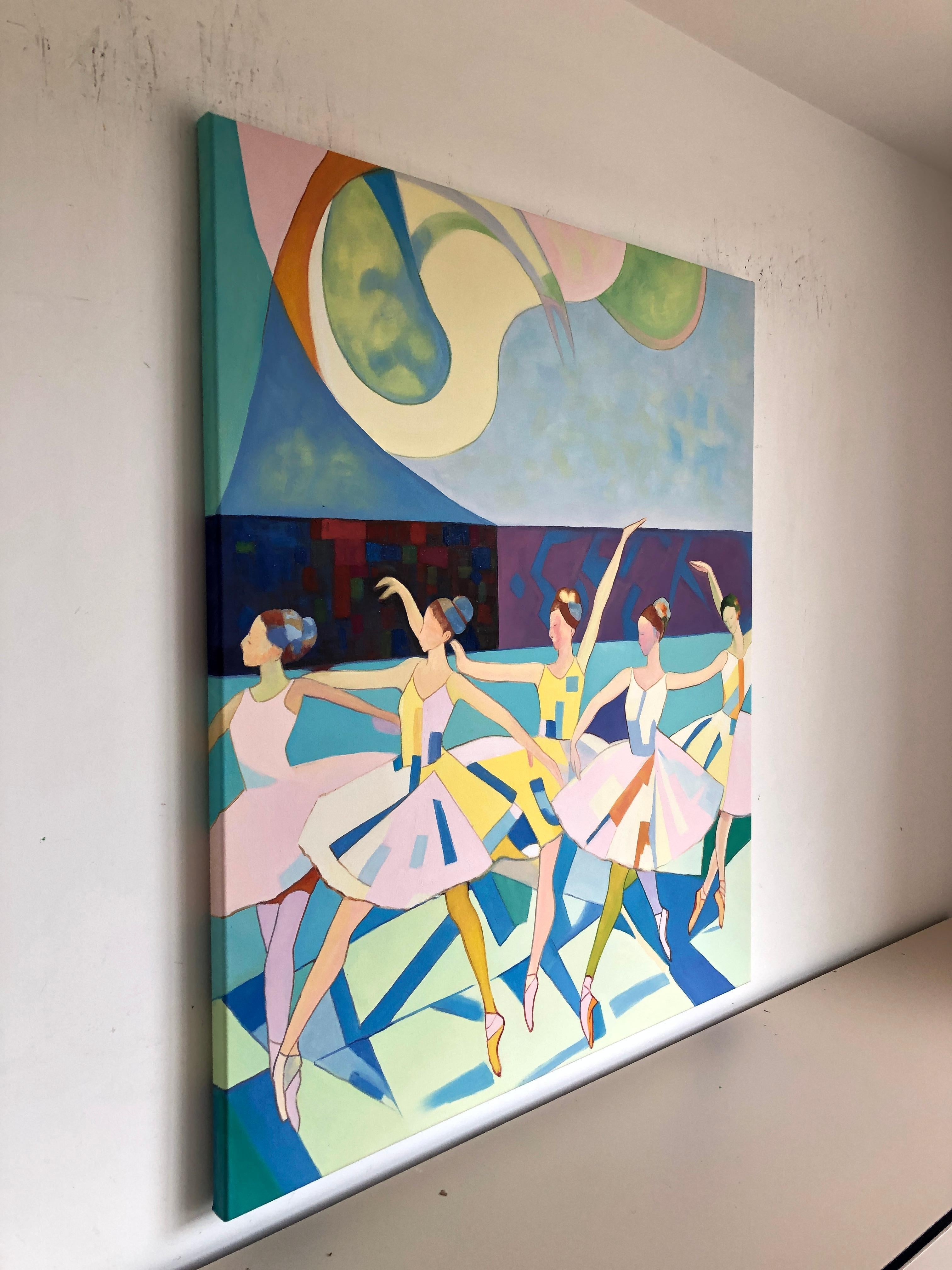E insieme, divennero la danza B. Schaumann - Danzatori contemporanei - Pittura in vendita 7