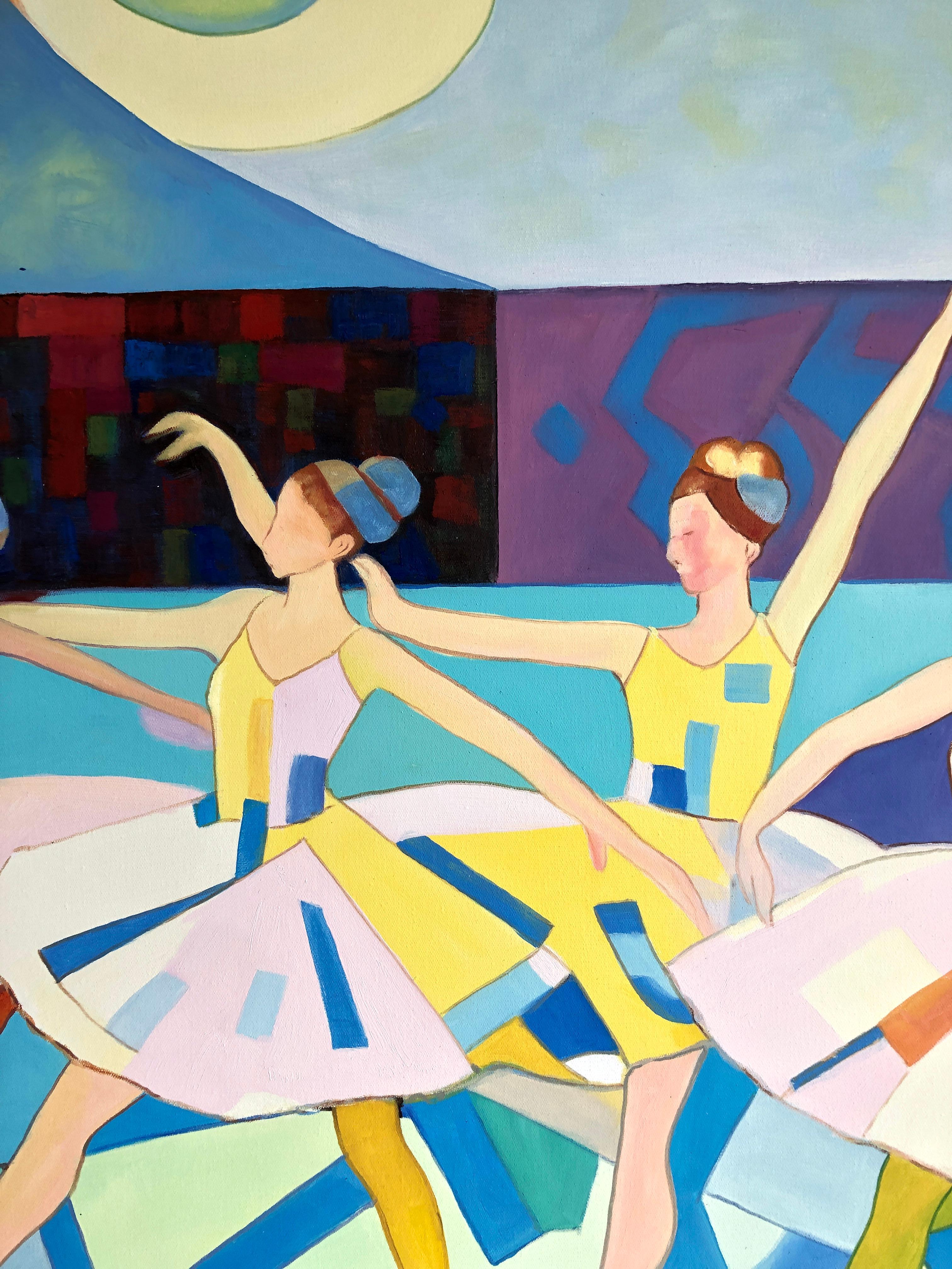 E insieme, divennero la danza B. Schaumann - Danzatori contemporanei - Pittura in vendita 2
