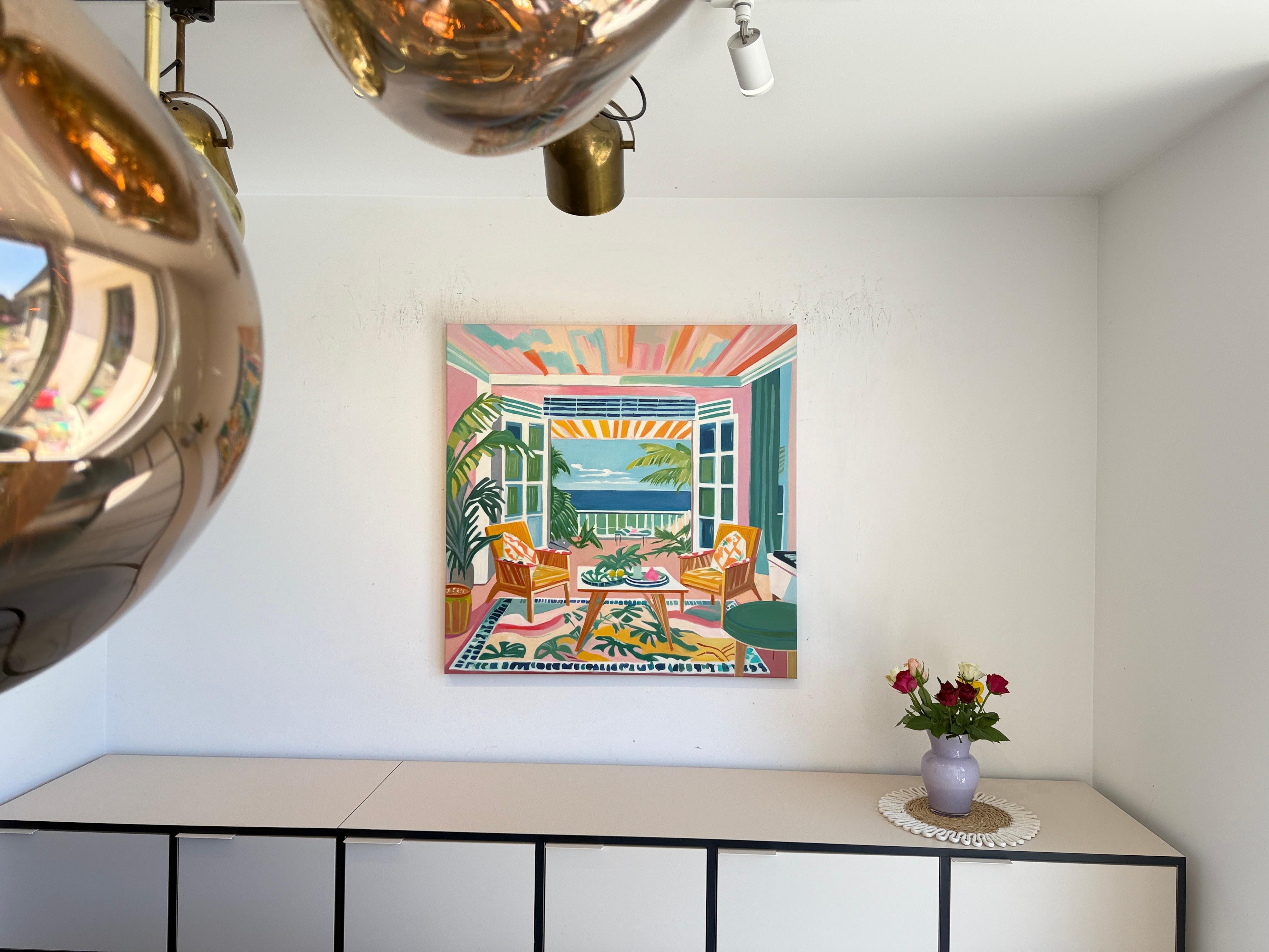Breezes and Daydreams with You B.Schaumann - Contemporary architectural Painting For Sale 8