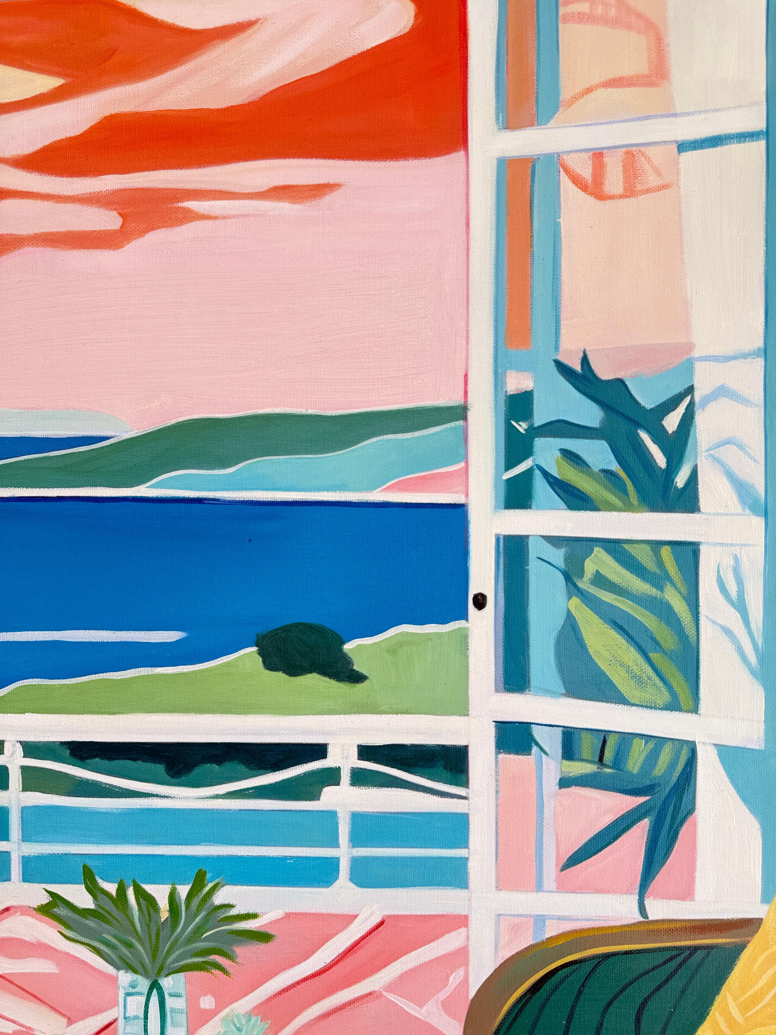 Breezes and Daydreams with You B.Schaumann - Contemporary architectural Painting For Sale 9