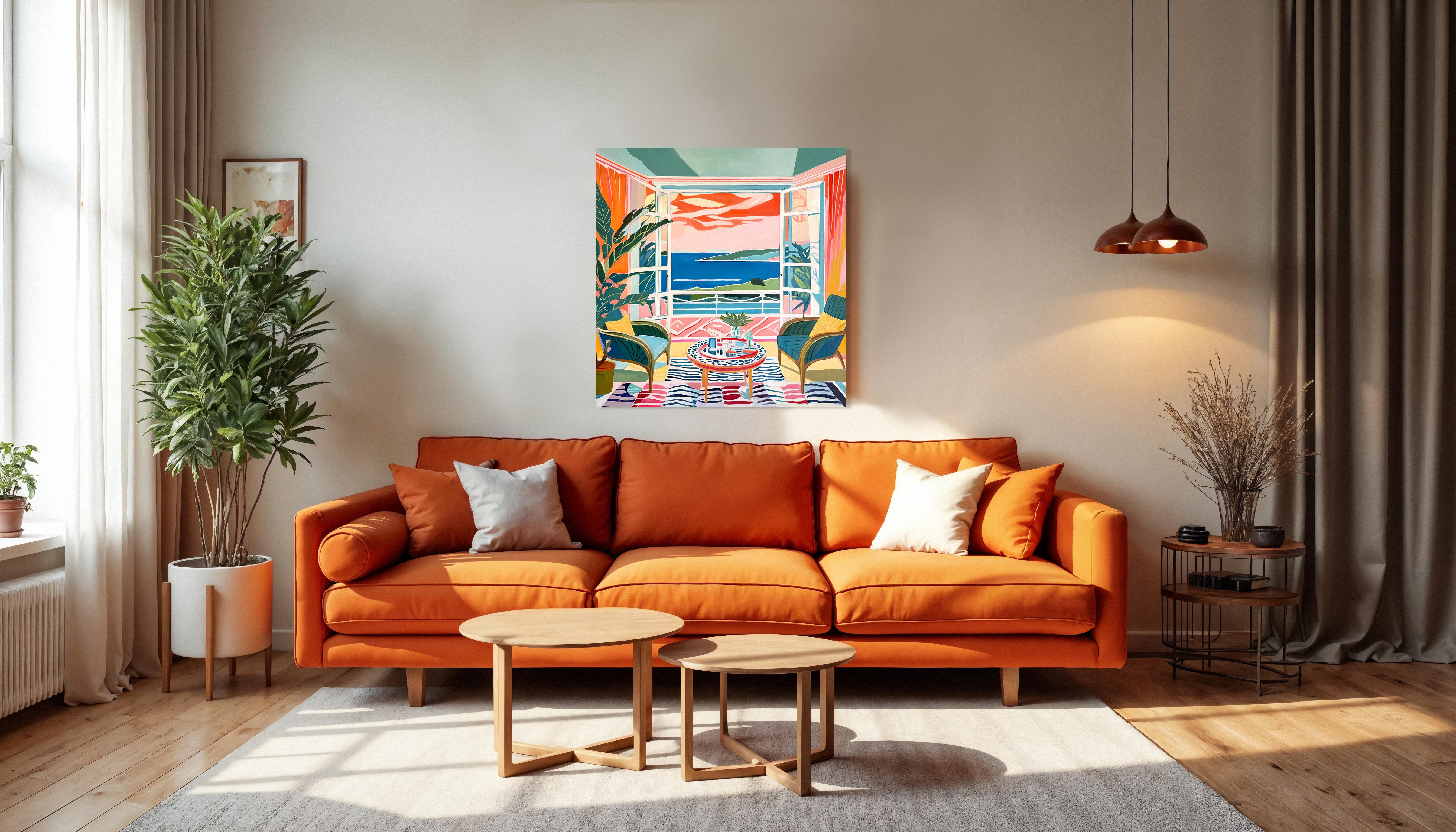 Breezes and Daydreams with You B.Schaumann - Contemporary architectural Painting For Sale 10