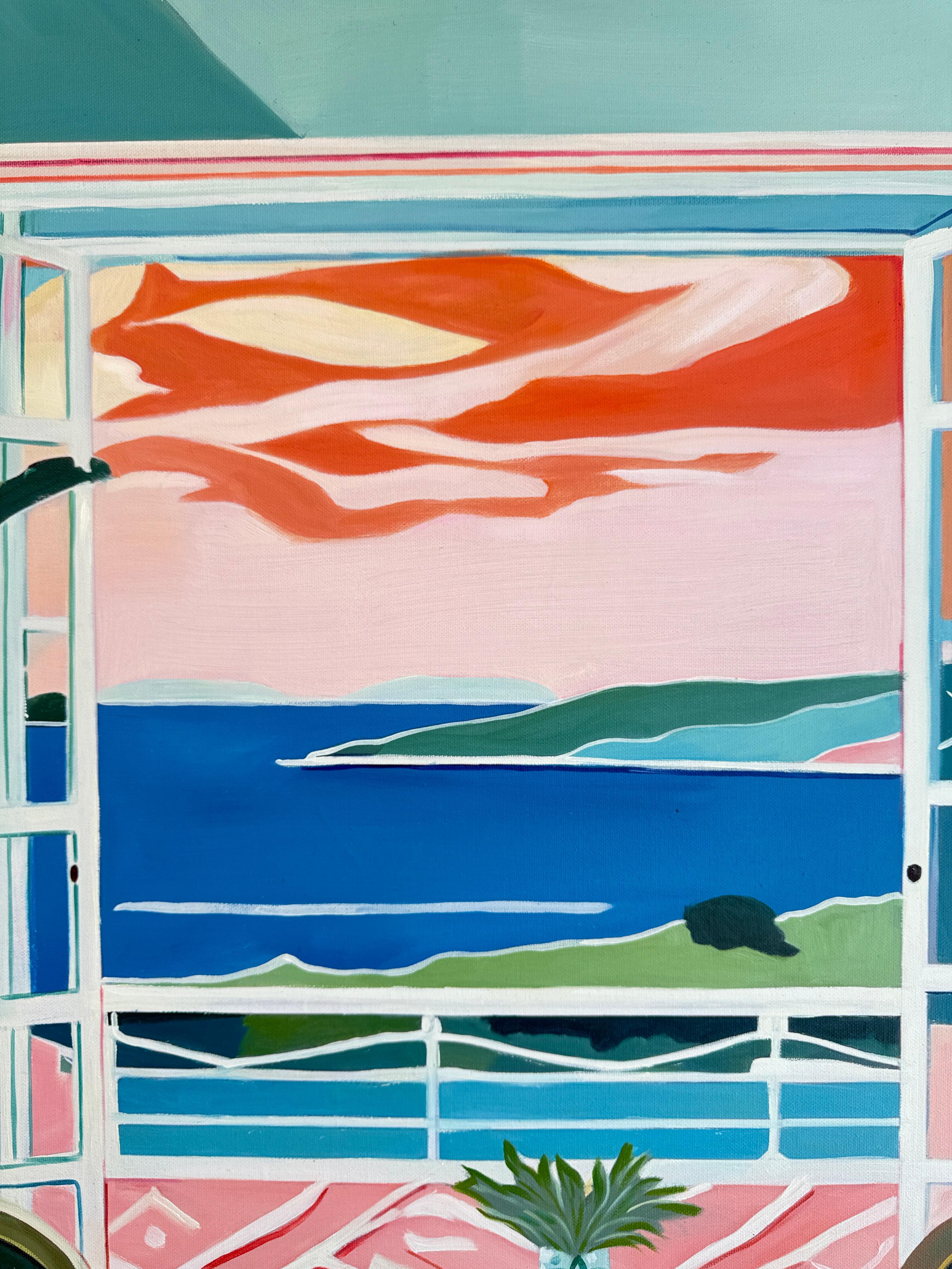 Breezes and Daydreams with You B.Schaumann - Contemporary architectural Painting For Sale 11