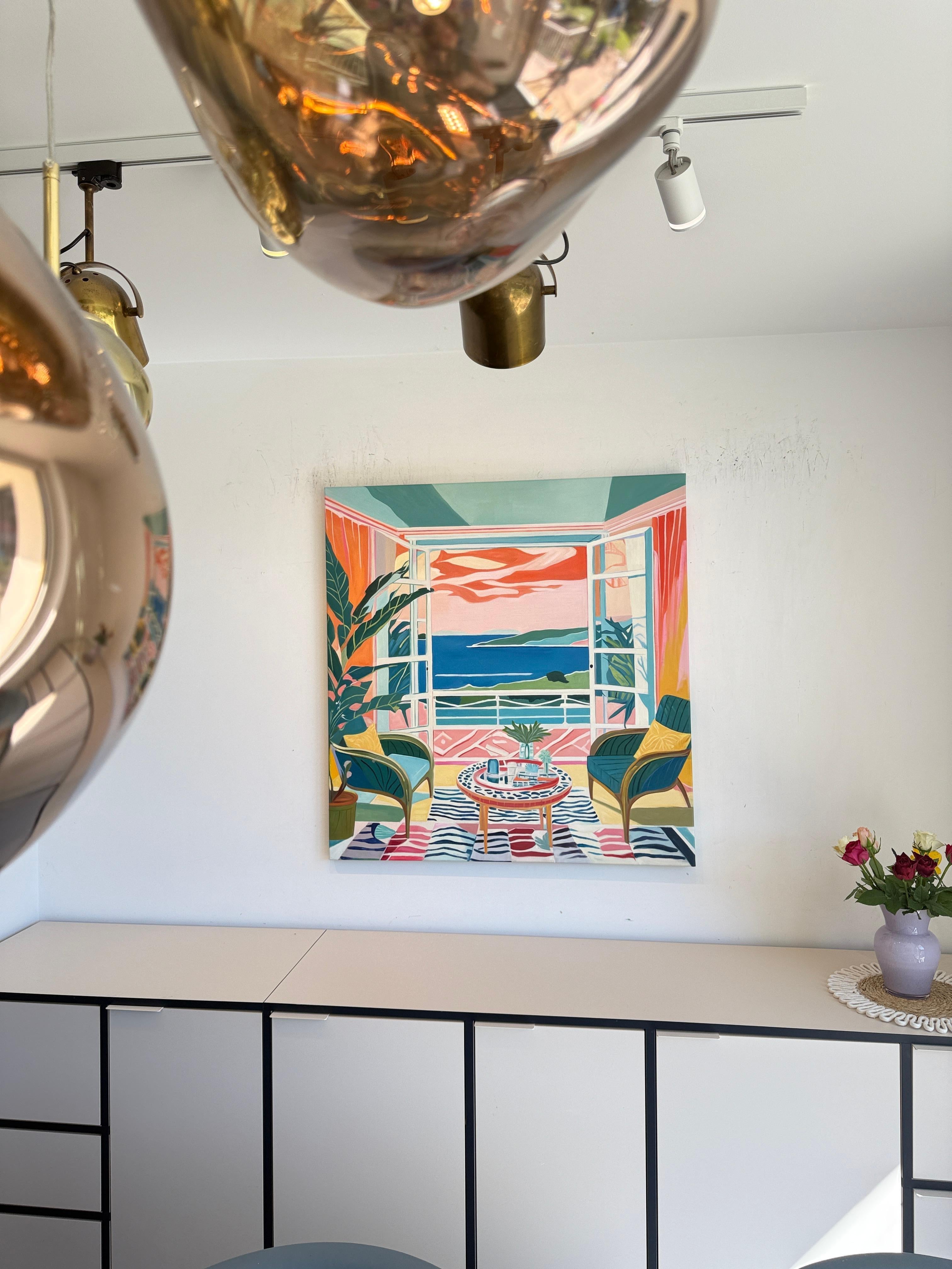 Breezes and Daydreams with You B.Schaumann - Contemporary architectural Painting For Sale 12