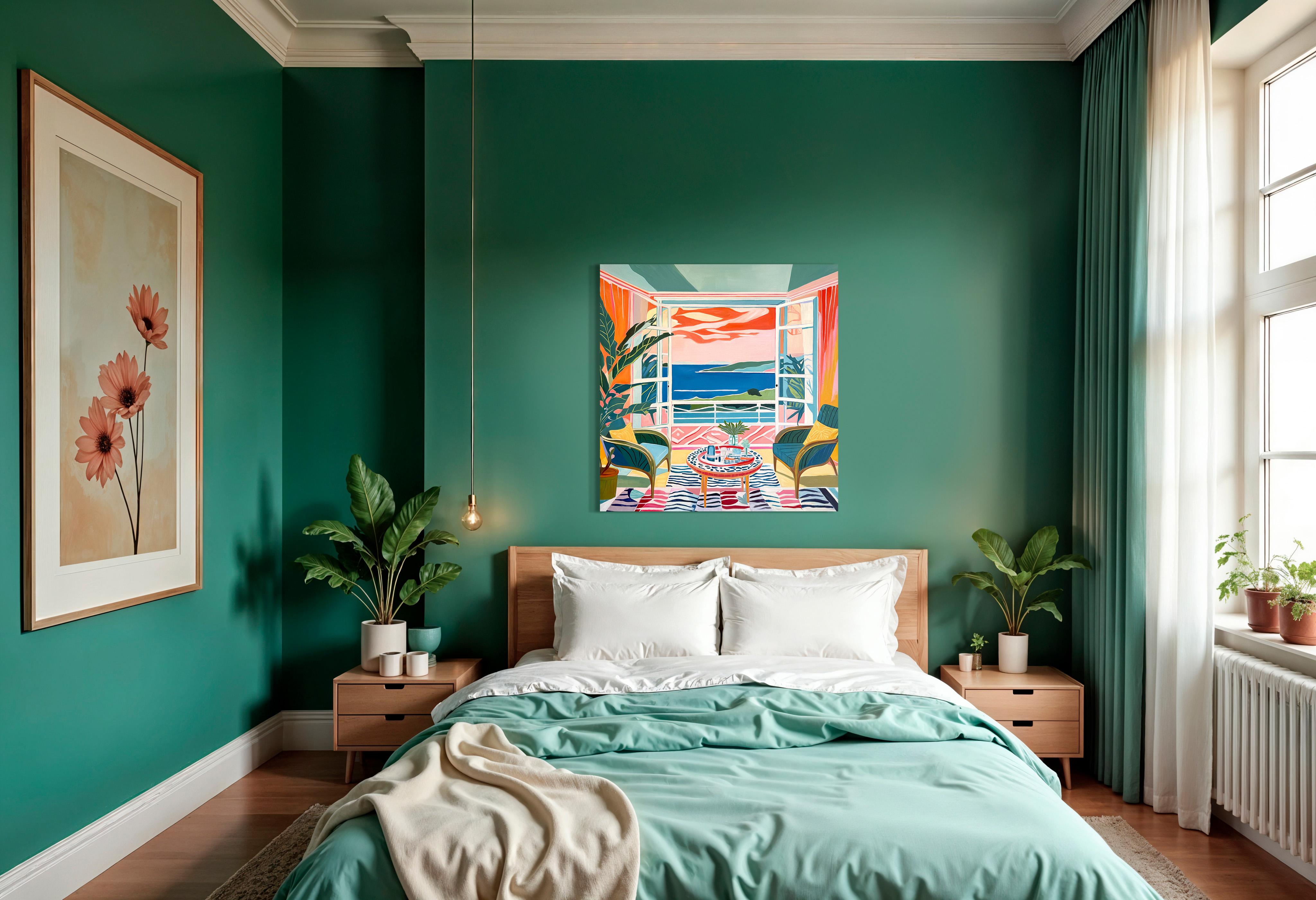 Breezes and Daydreams with You B.Schaumann - Contemporary architectural Painting For Sale 5