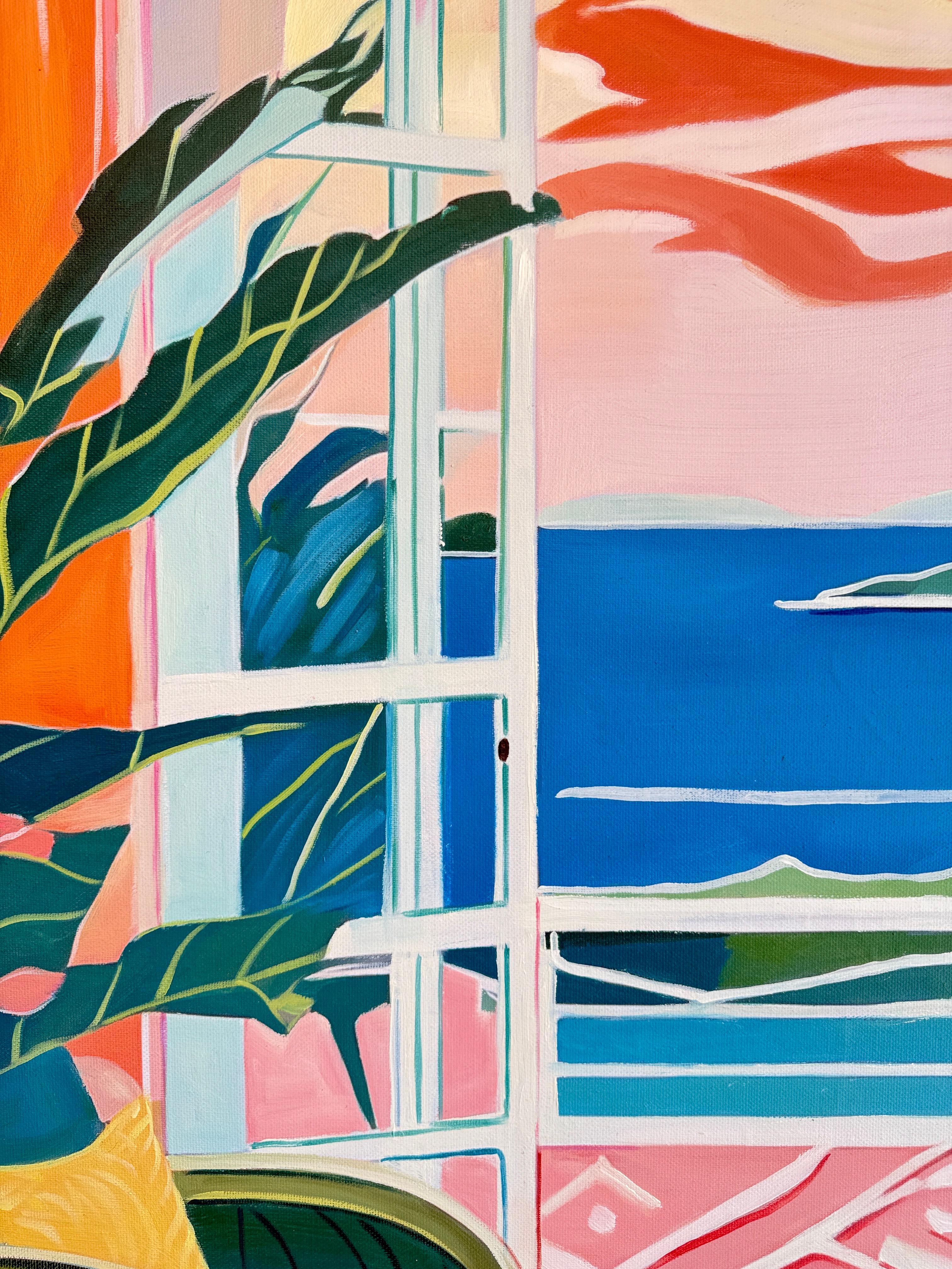 Breezes and Daydreams with You B.Schaumann - Contemporary architectural Painting For Sale 6
