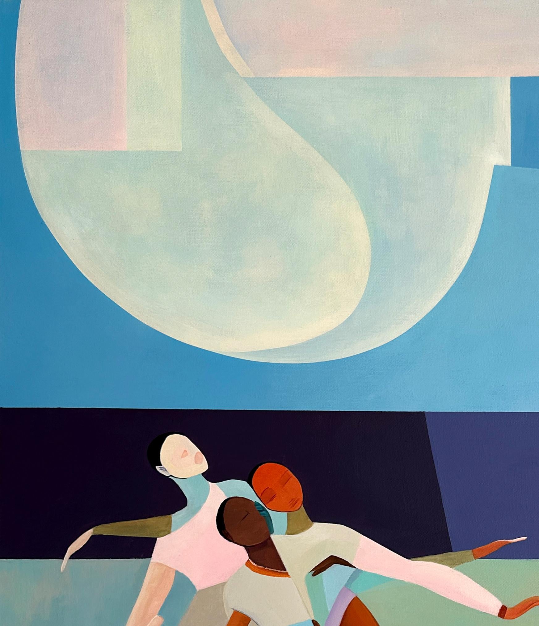 Coreografia d'amore  Barbara Schaumann - Pittura astratta contemporanea di danzatori 5