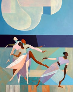 Coreografia d'amore  Barbara Schaumann - Pittura astratta contemporanea di danzatori
