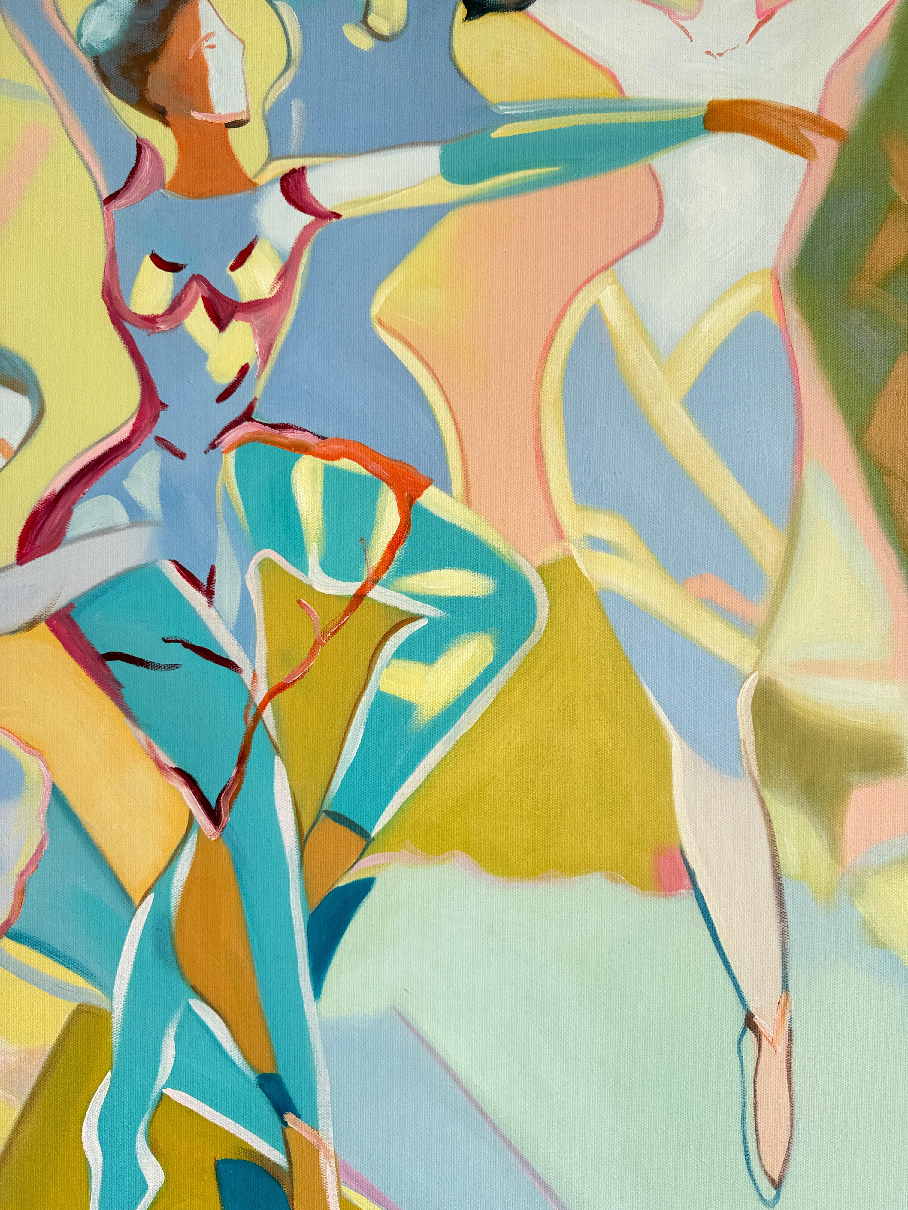 Danzas del corazón de B.Schaumann Bailarinas contemporáneas Pintura en venta 5