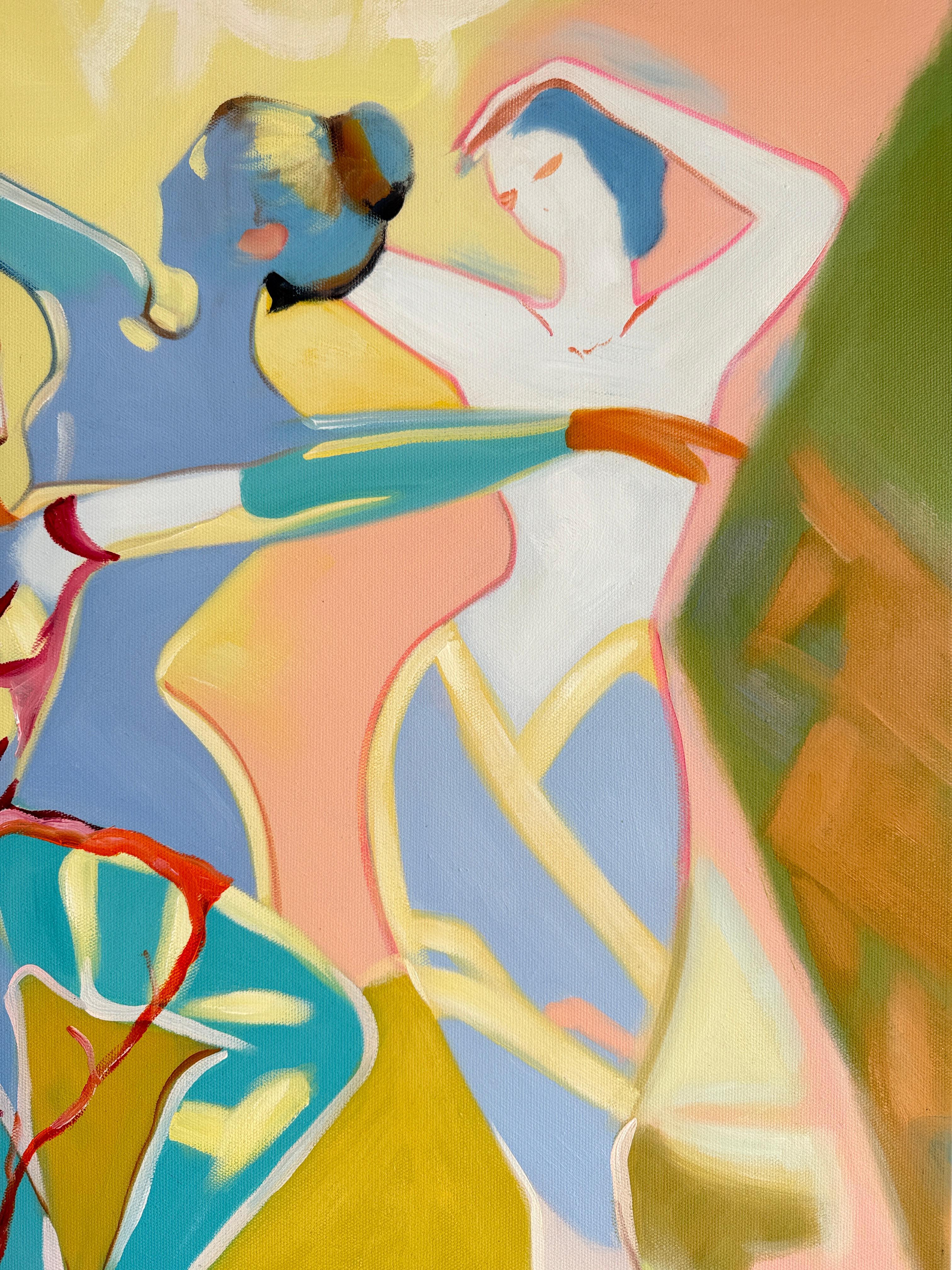 Danzas del corazón de B.Schaumann Bailarinas contemporáneas Pintura en venta 7