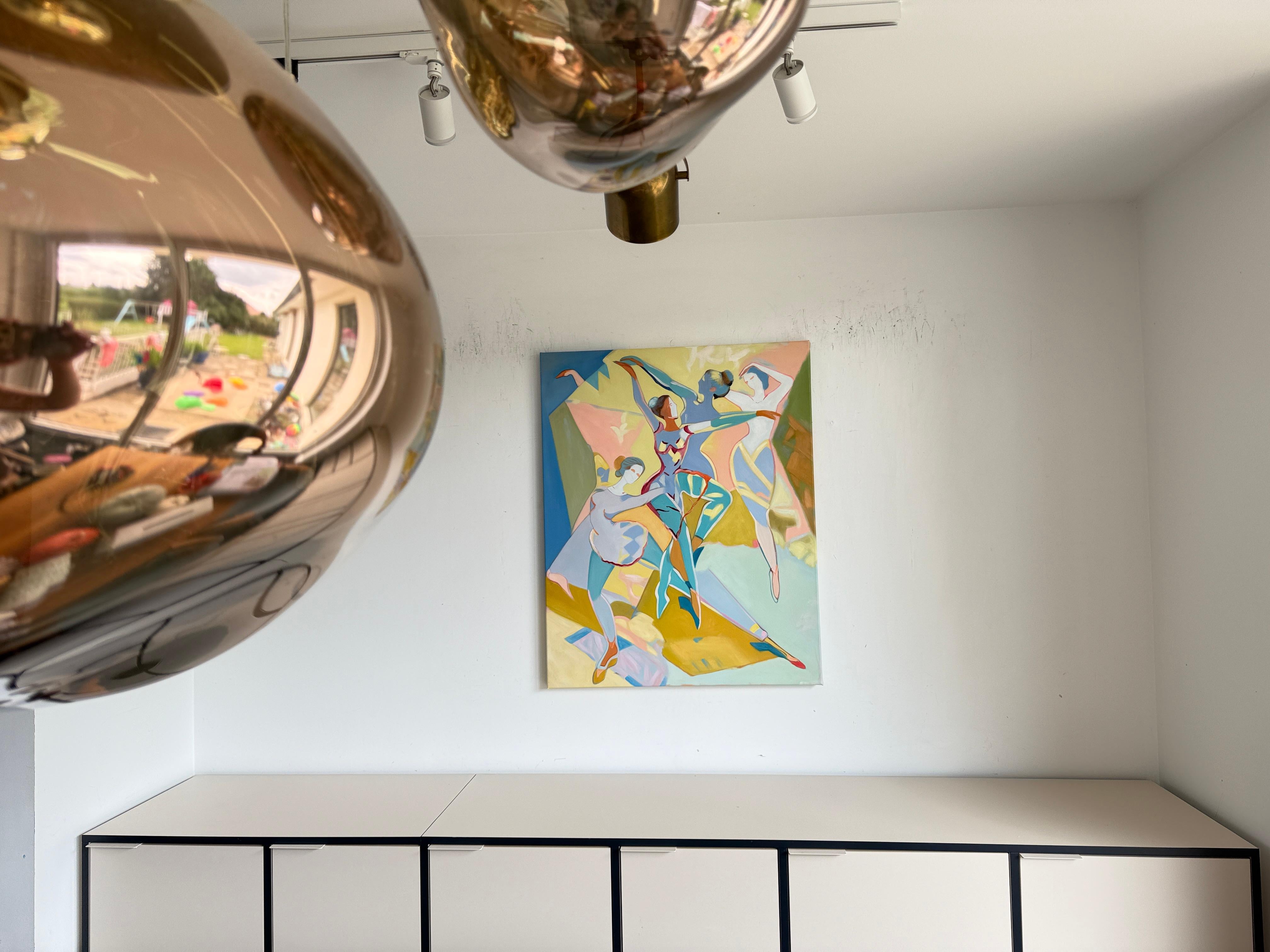 Danzas del corazón de B.Schaumann Bailarinas contemporáneas Pintura en venta 8