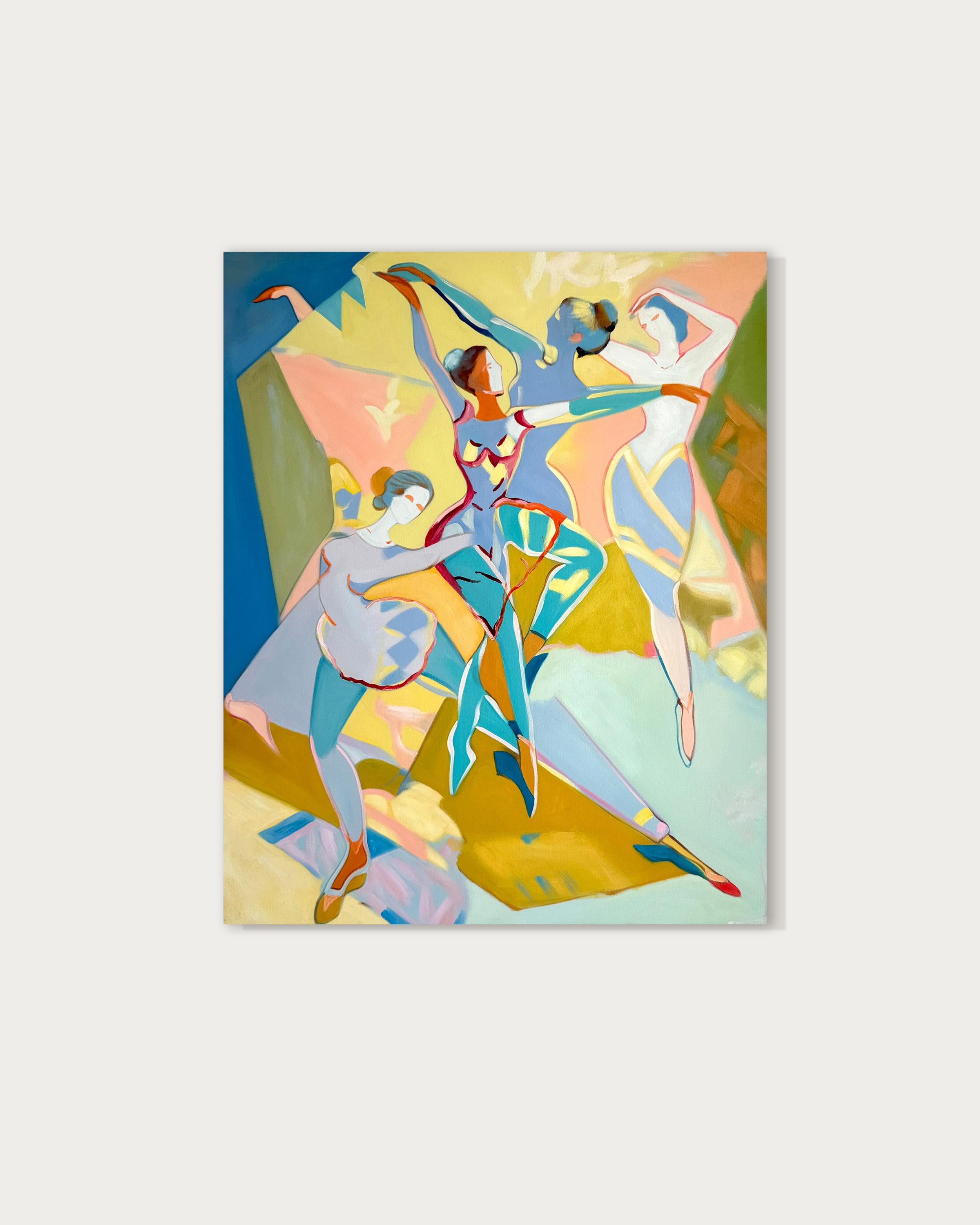 Danzas del corazón de B.Schaumann Bailarinas contemporáneas Pintura - Painting de Barbara Schaumann