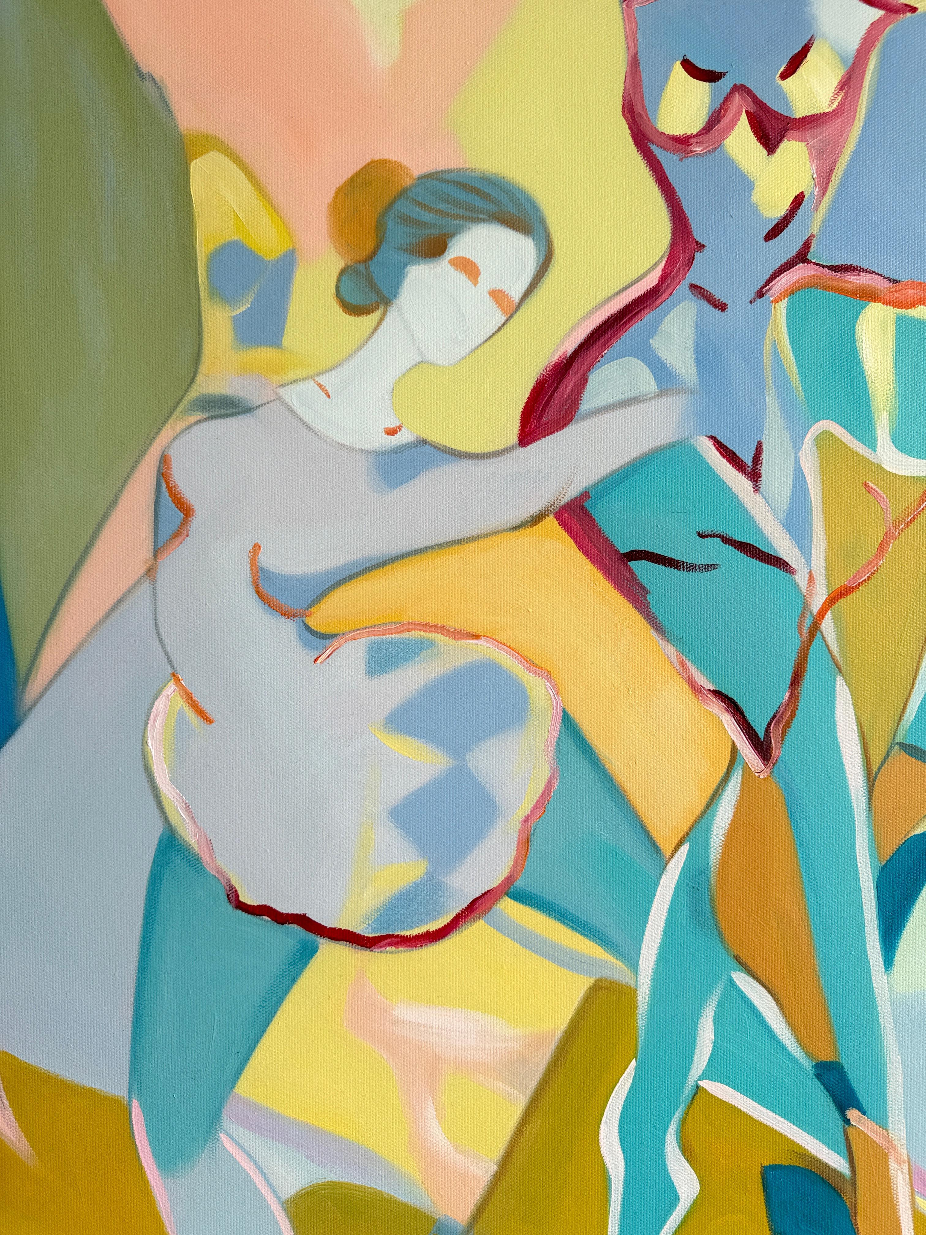 Danzas del corazón de B.Schaumann Bailarinas contemporáneas Pintura en venta 1