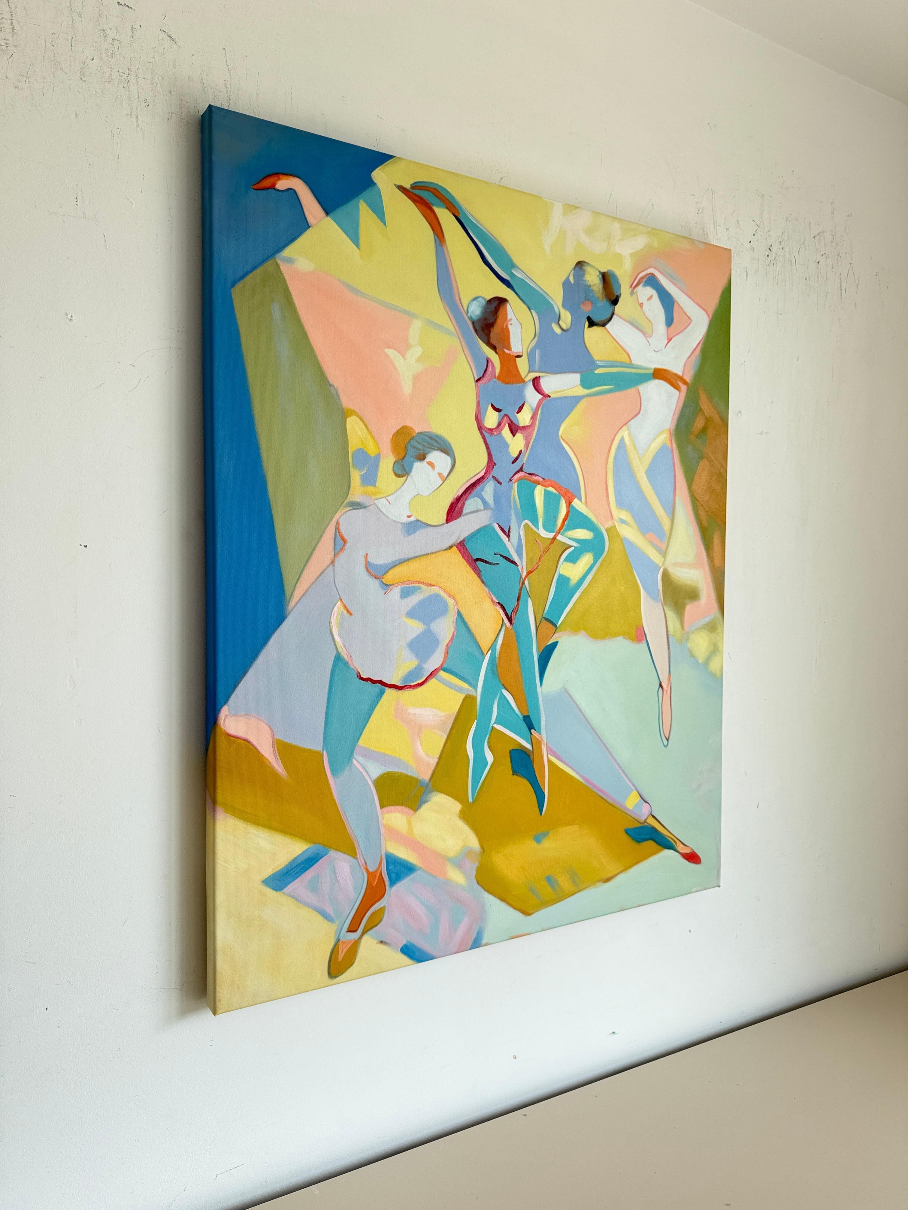 Danzas del corazón de B.Schaumann Bailarinas contemporáneas Pintura en venta 4
