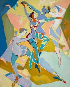 Danzas del corazón de B.Schaumann Bailarinas contemporáneas Pintura