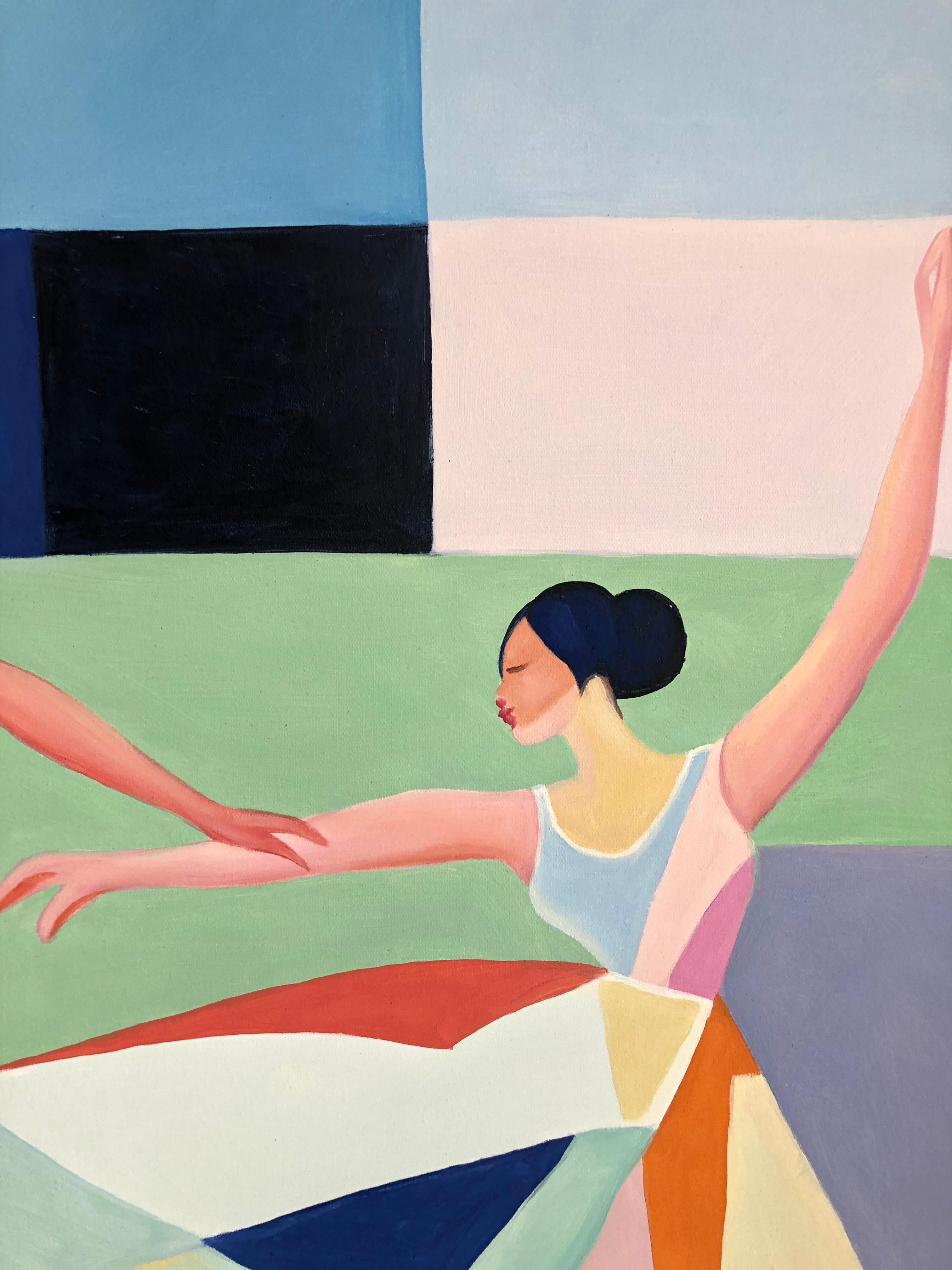 Danza in armonia - Barbara Schaumann - Pittura astratta contemporanea di danzatori in vendita 5