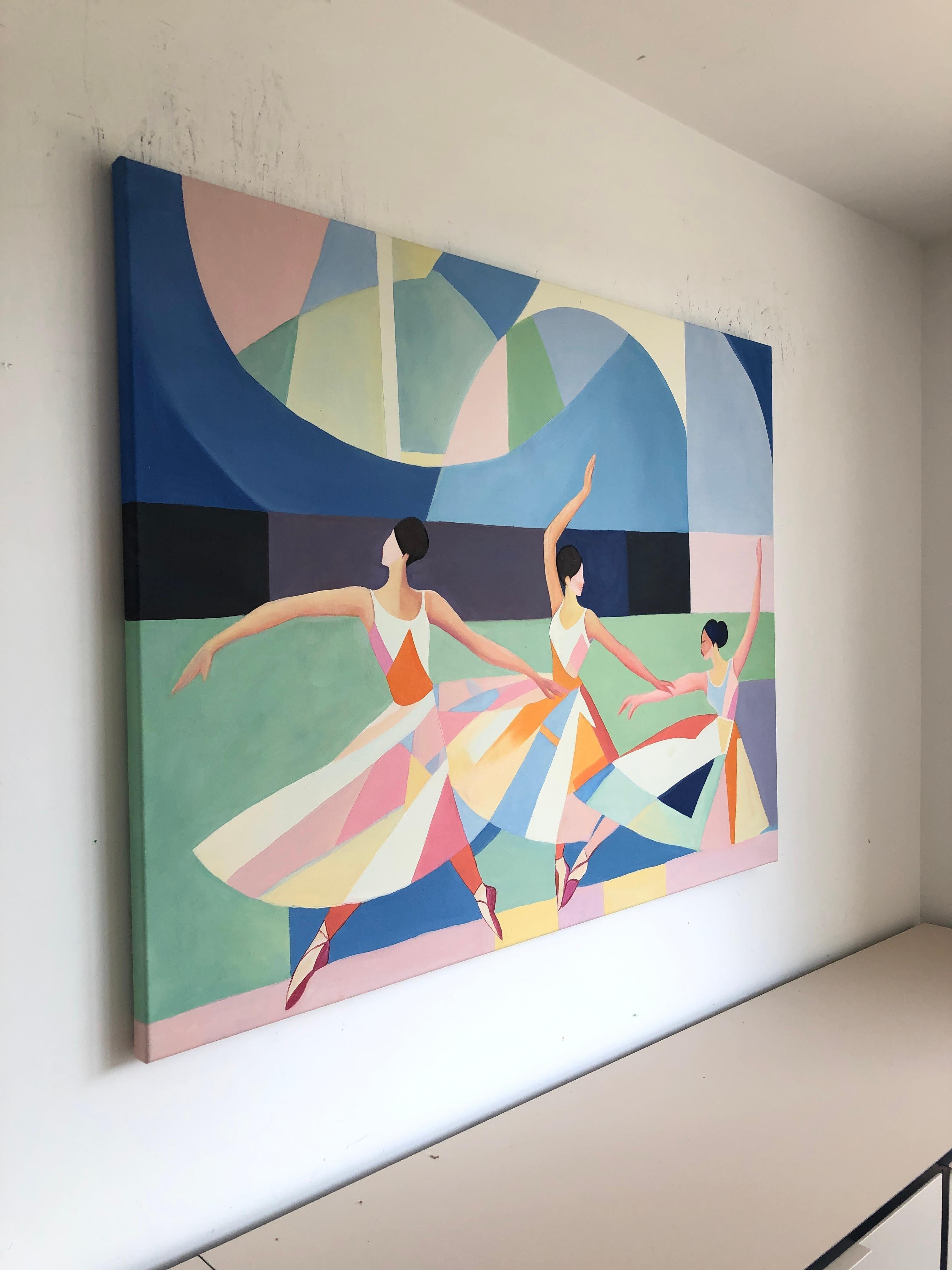 Danza in armonia - Barbara Schaumann - Pittura astratta contemporanea di danzatori in vendita 8