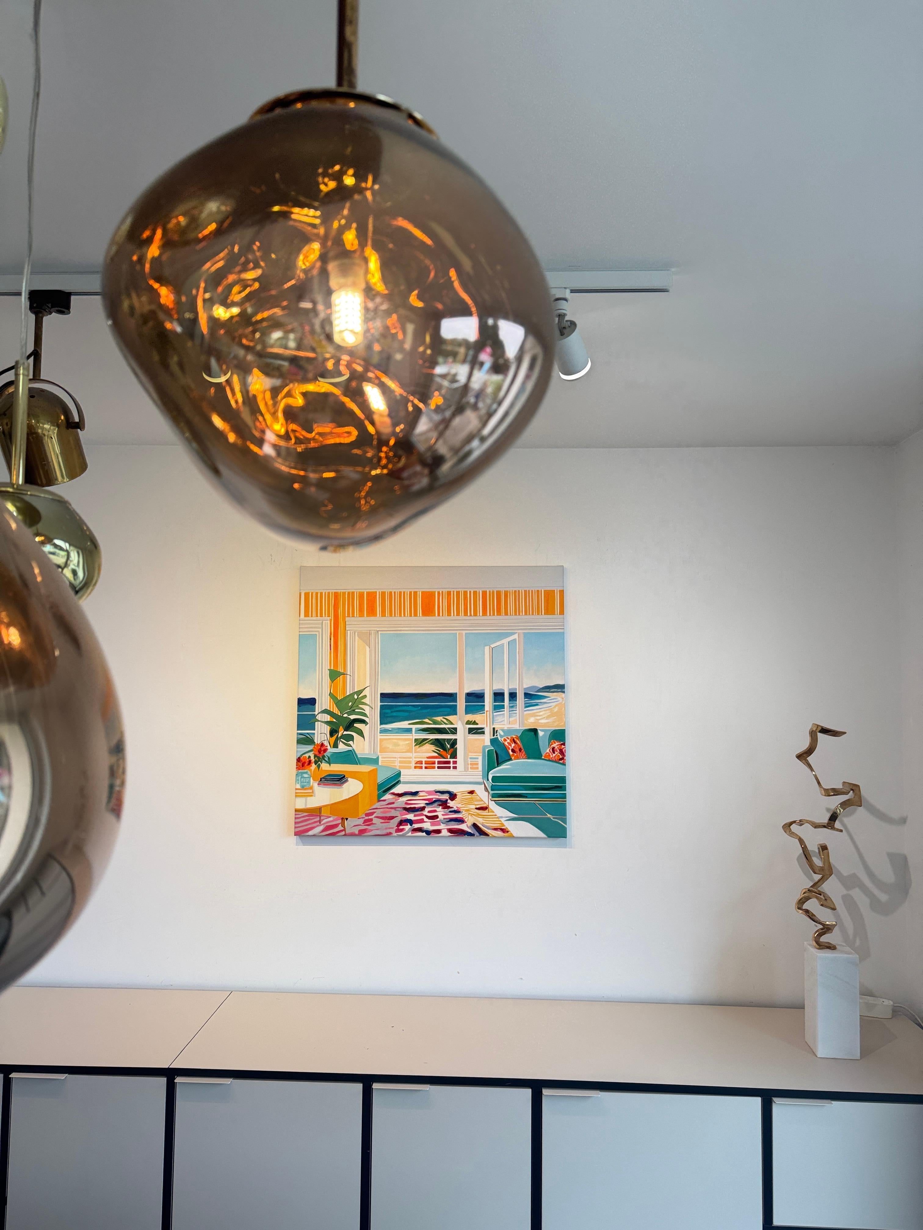 Träume von der Küste - B.Schaumann Zeitgenössische Architekturmalerei im Angebot 7