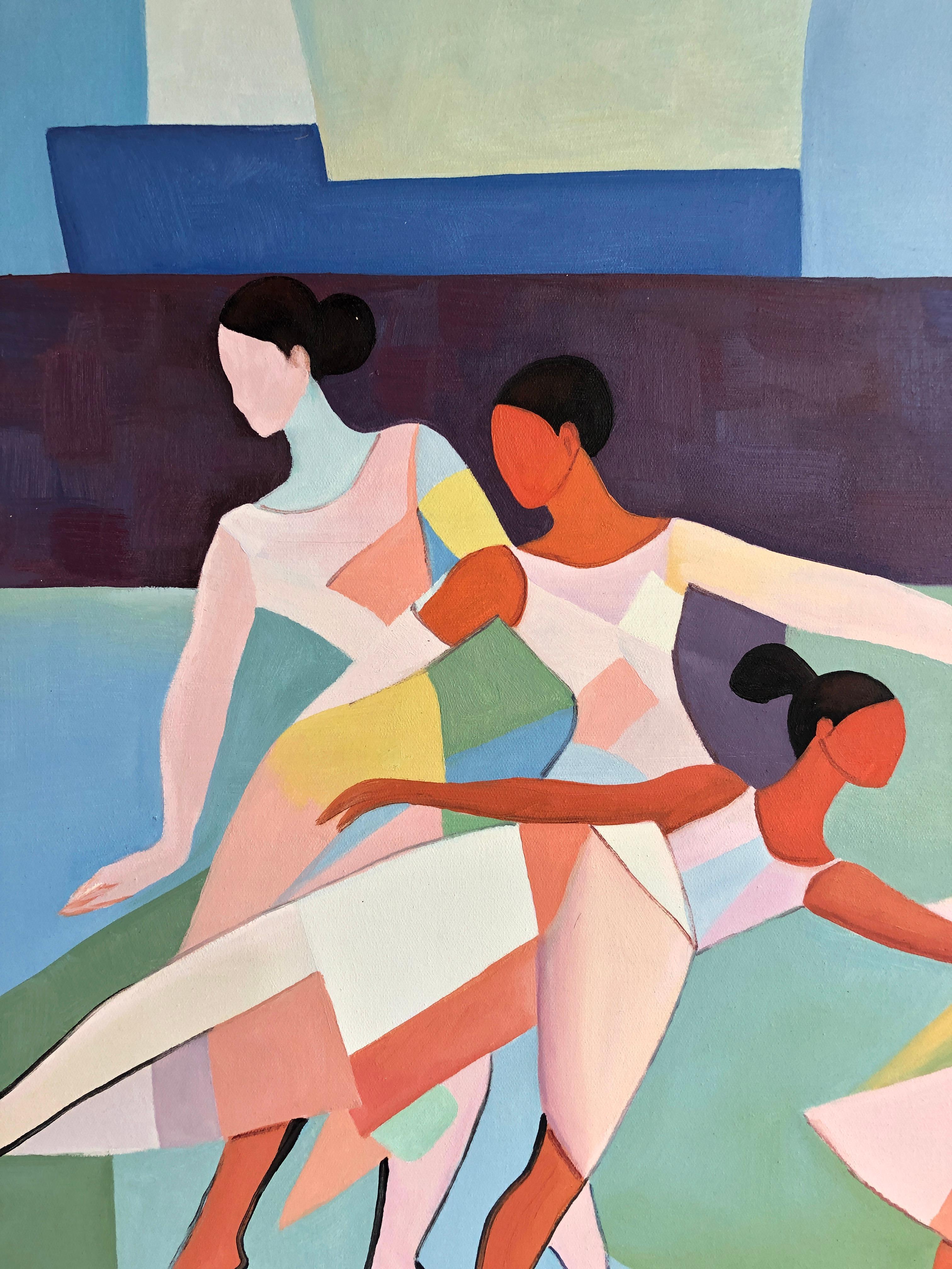 Ogni passo si intreccia con l'altro - B.Schaumann - Danzatori contemporanei - Pittura in vendita 6