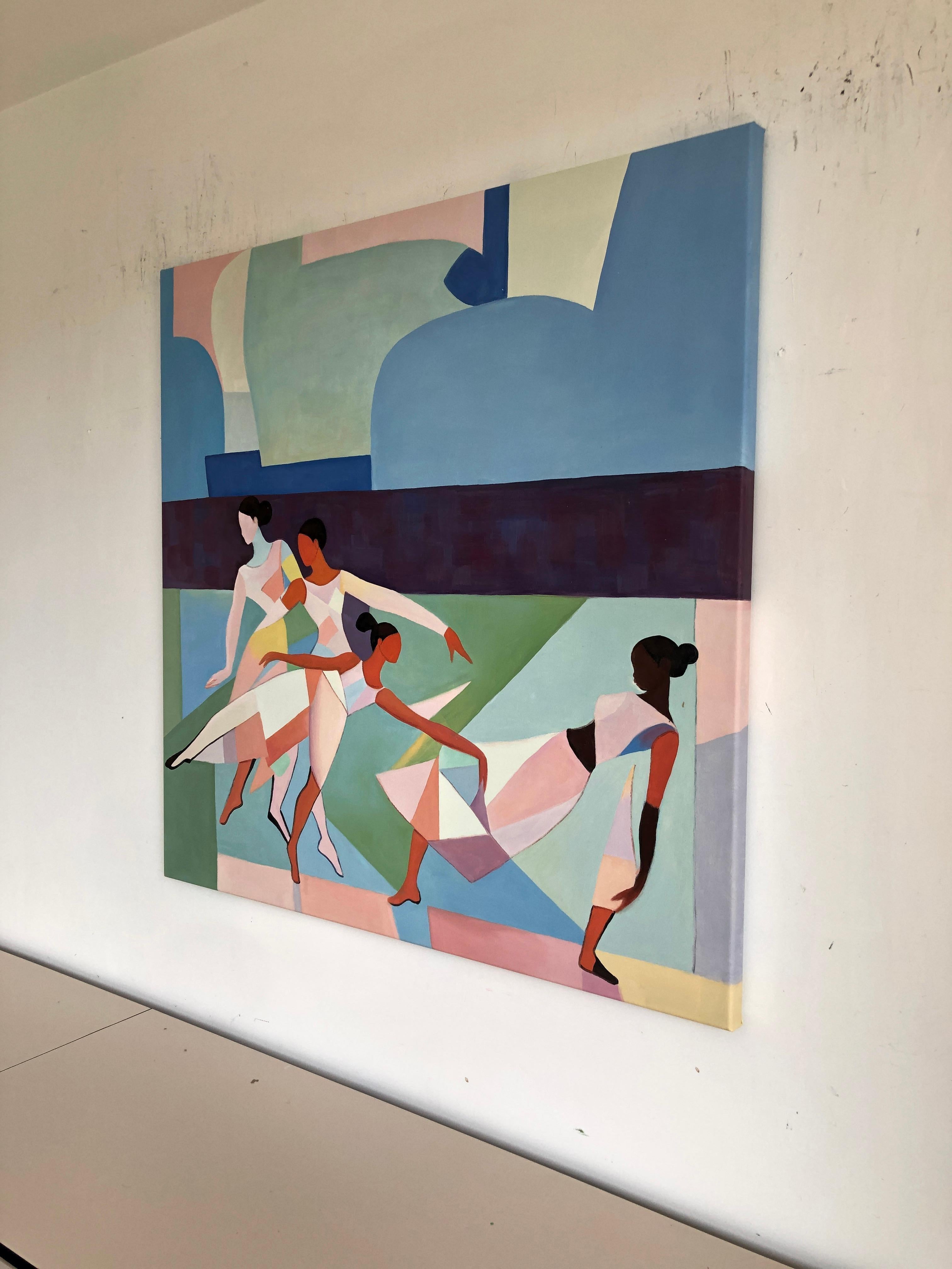 Ogni passo si intreccia con l'altro - B.Schaumann - Danzatori contemporanei - Pittura in vendita 7
