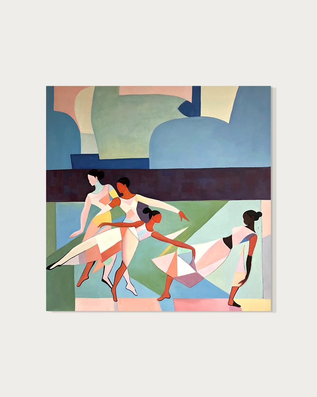 Ogni passo si intreccia con l'altro - B.Schaumann - Danzatori contemporanei - Pittura - Painting di Barbara Schaumann