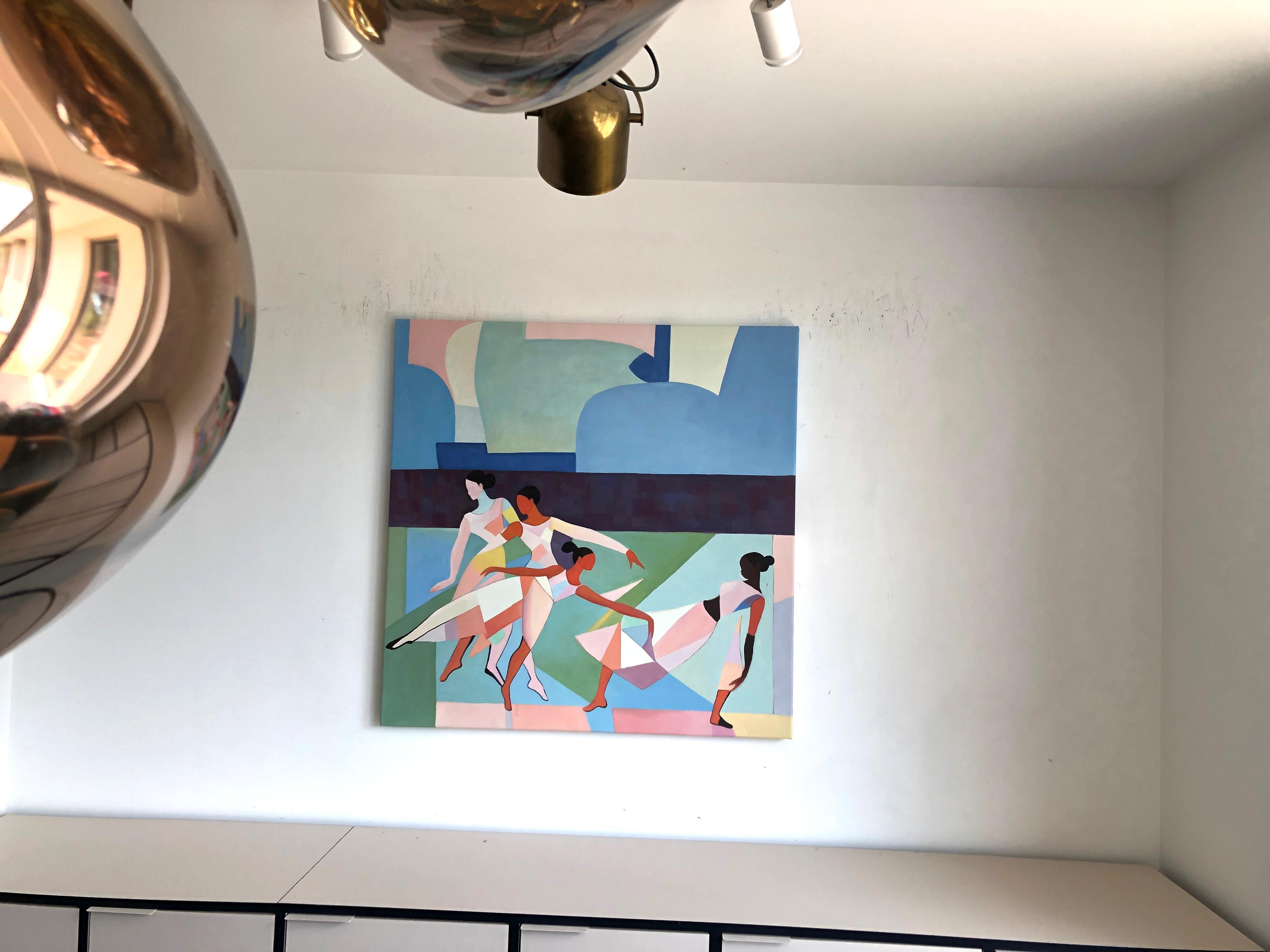 Barber Schaumann è un'artista contemporanea nota per le sue vibranti interpretazioni astratte delle forme femminili. Le sue opere combinano colori vivaci con forme geometriche moderne, mescolando elementi di cubismo e astrazione. Le opere di