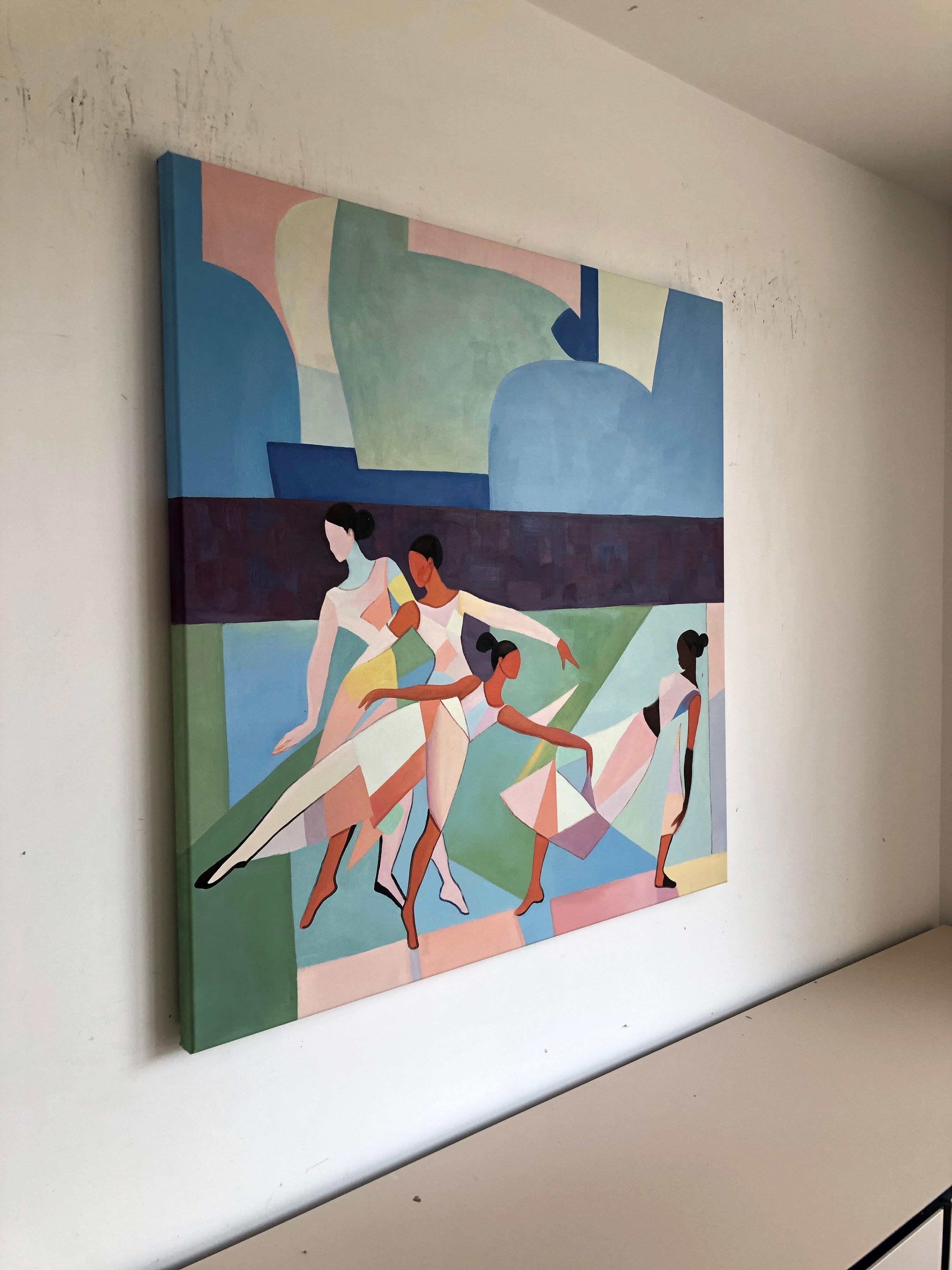 Ogni passo si intreccia con l'altro - B.Schaumann - Danzatori contemporanei - Pittura in vendita 2