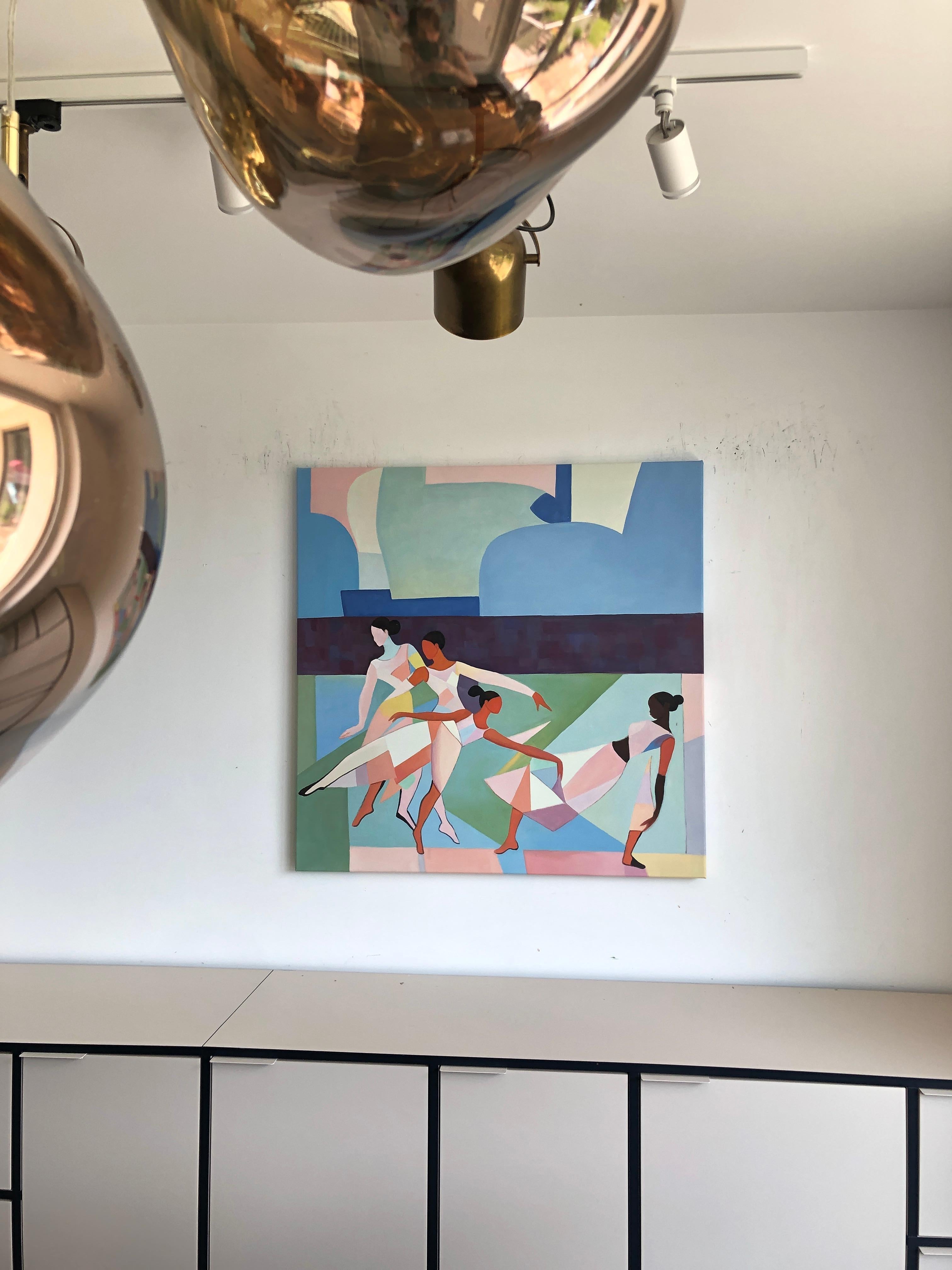 Ogni passo si intreccia con l'altro - B.Schaumann - Danzatori contemporanei - Pittura in vendita 4