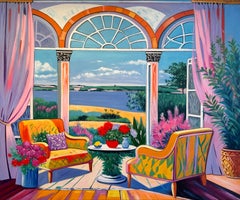 Echoes of a Summer Conversation- B.Schaumann Contemporary architectural Painting