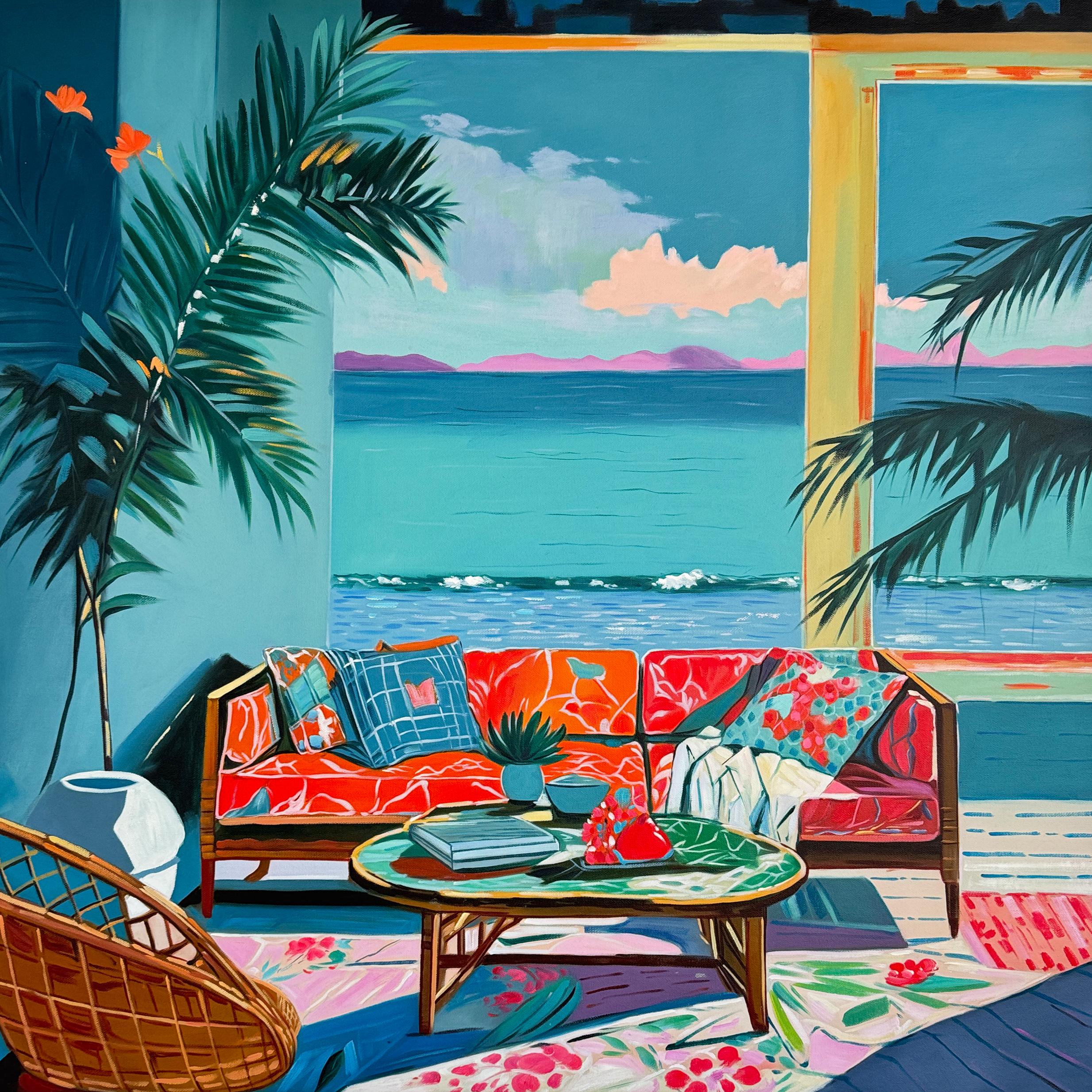 Every blue reminds me of you - B.Schaumann Contemporary architectural Painting