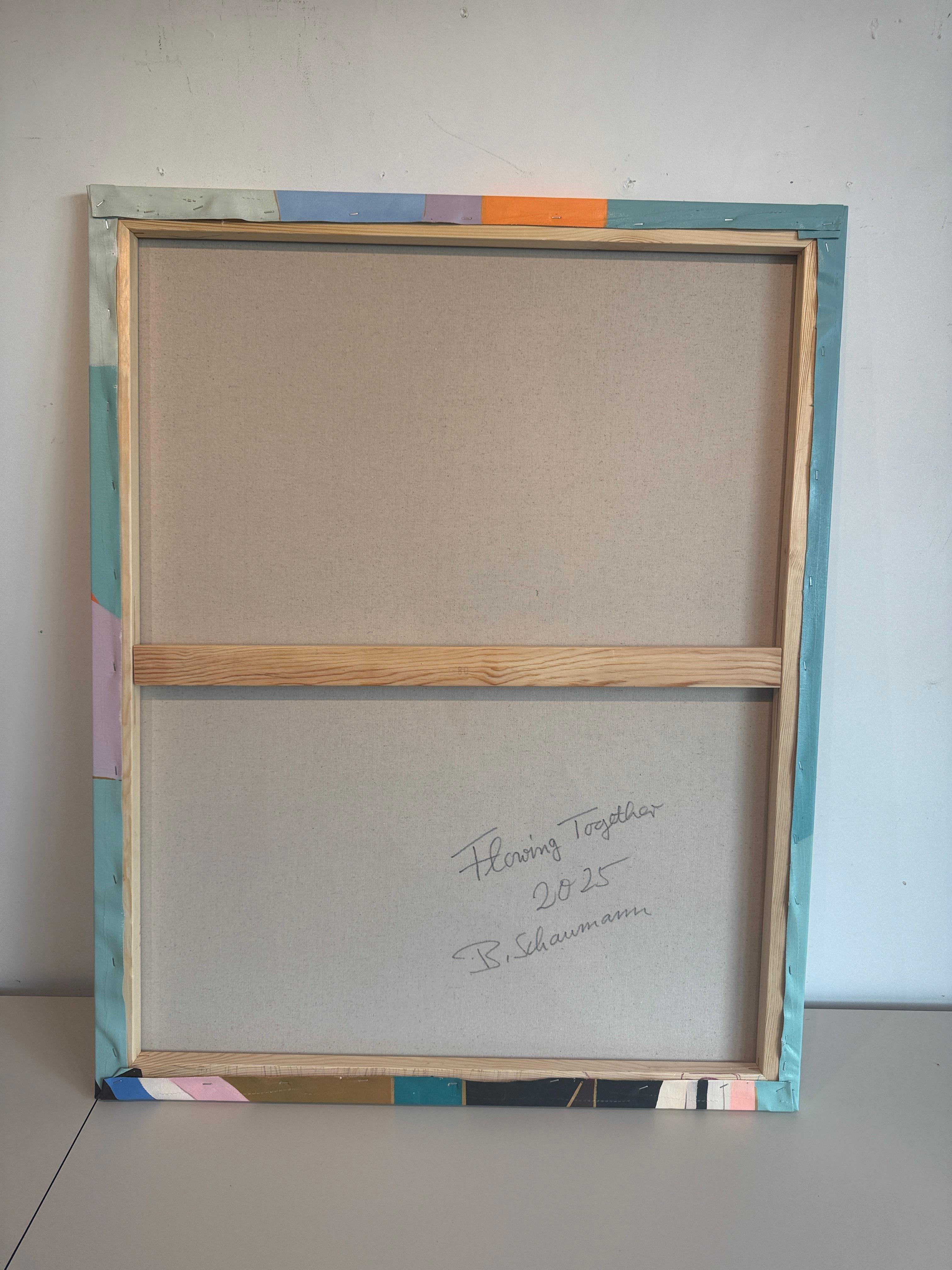 Flowing together by B.Schaumann Contemporary Ballet Dancers Painting For Sale 10