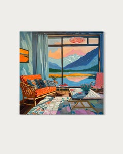 Golden hours that never ended - B.Schaumann Contemporary architectural Painting