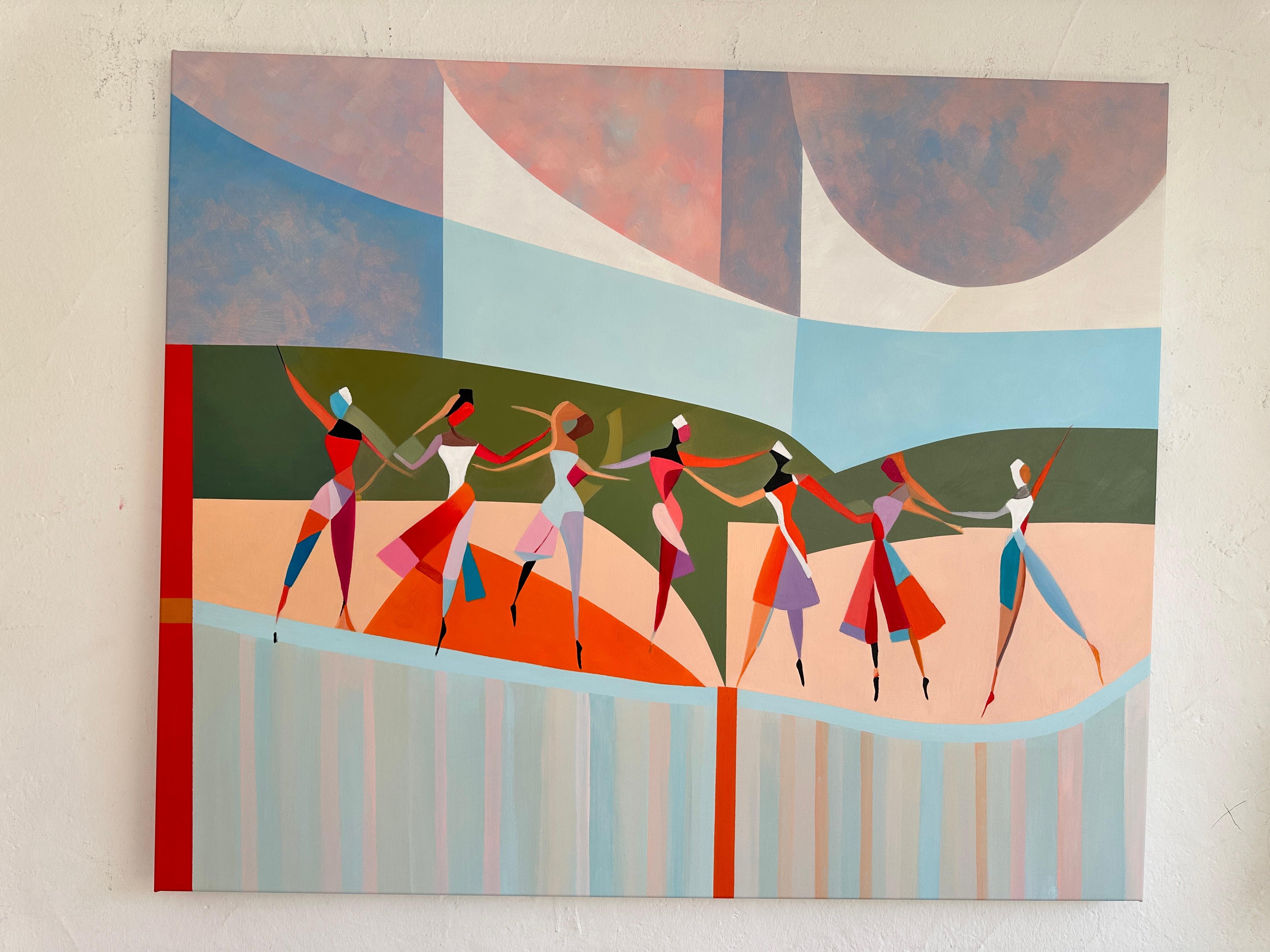 In compagnia della danza B. Schaumann - Danzatori astratti contemporanei Pittura 2