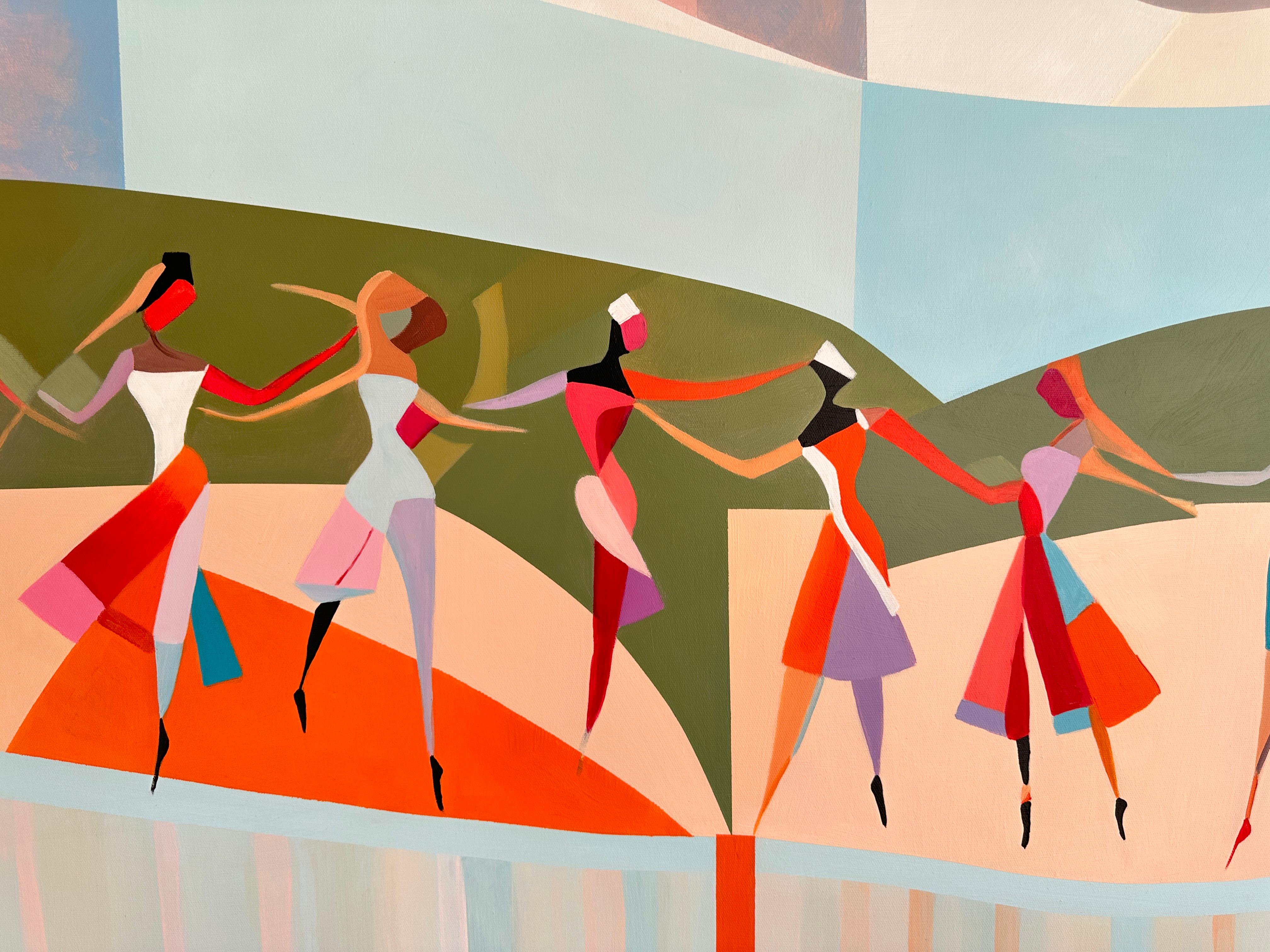 In compagnia della danza B. Schaumann - Danzatori astratti contemporanei Pittura 3