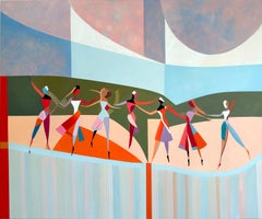 In compagnia della danza B. Schaumann - Danzatori astratti contemporanei Pittura
