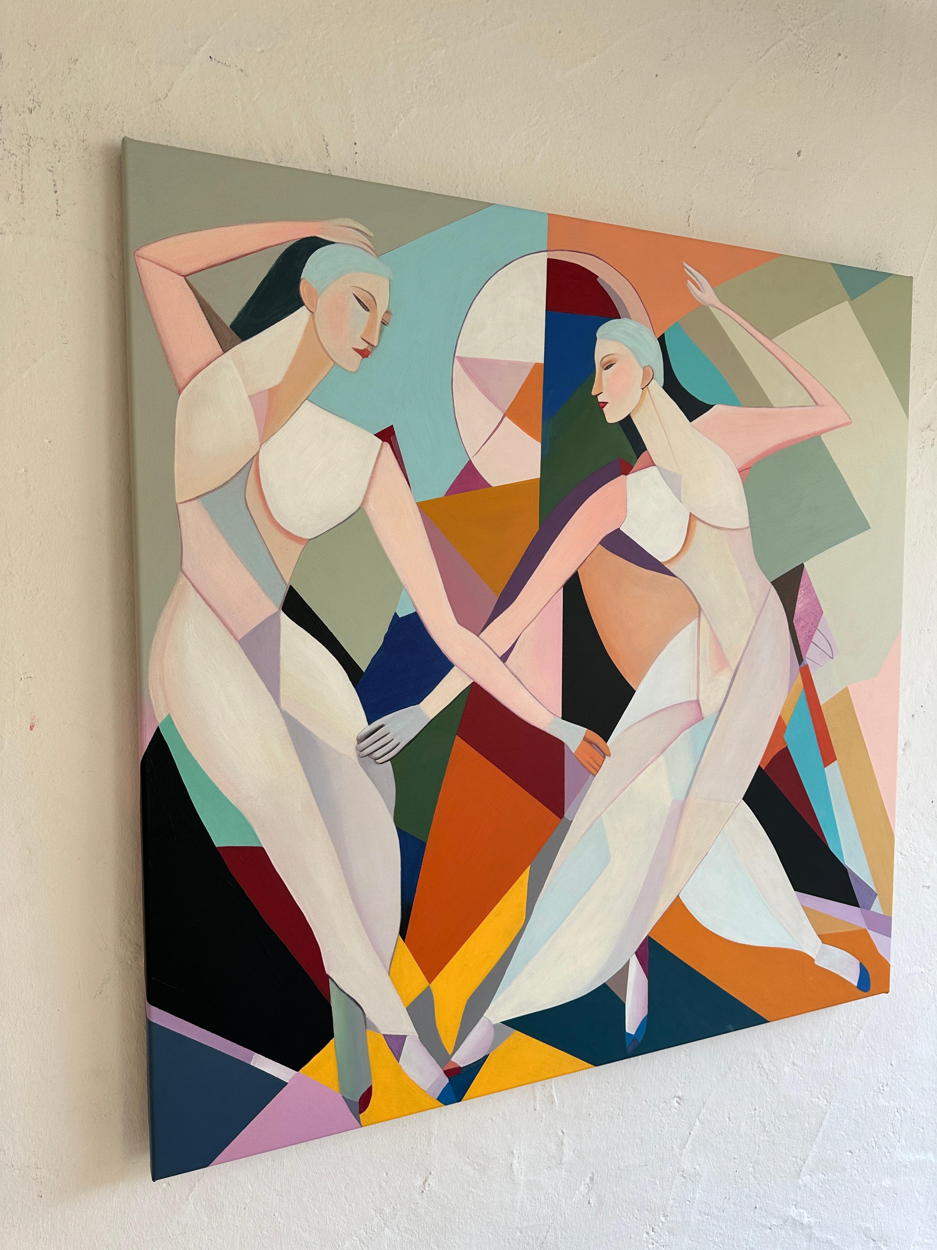 Intrecciati nel ritmo Barbara Schaumann - Danzatori astratti contemporanei - Pittura 9