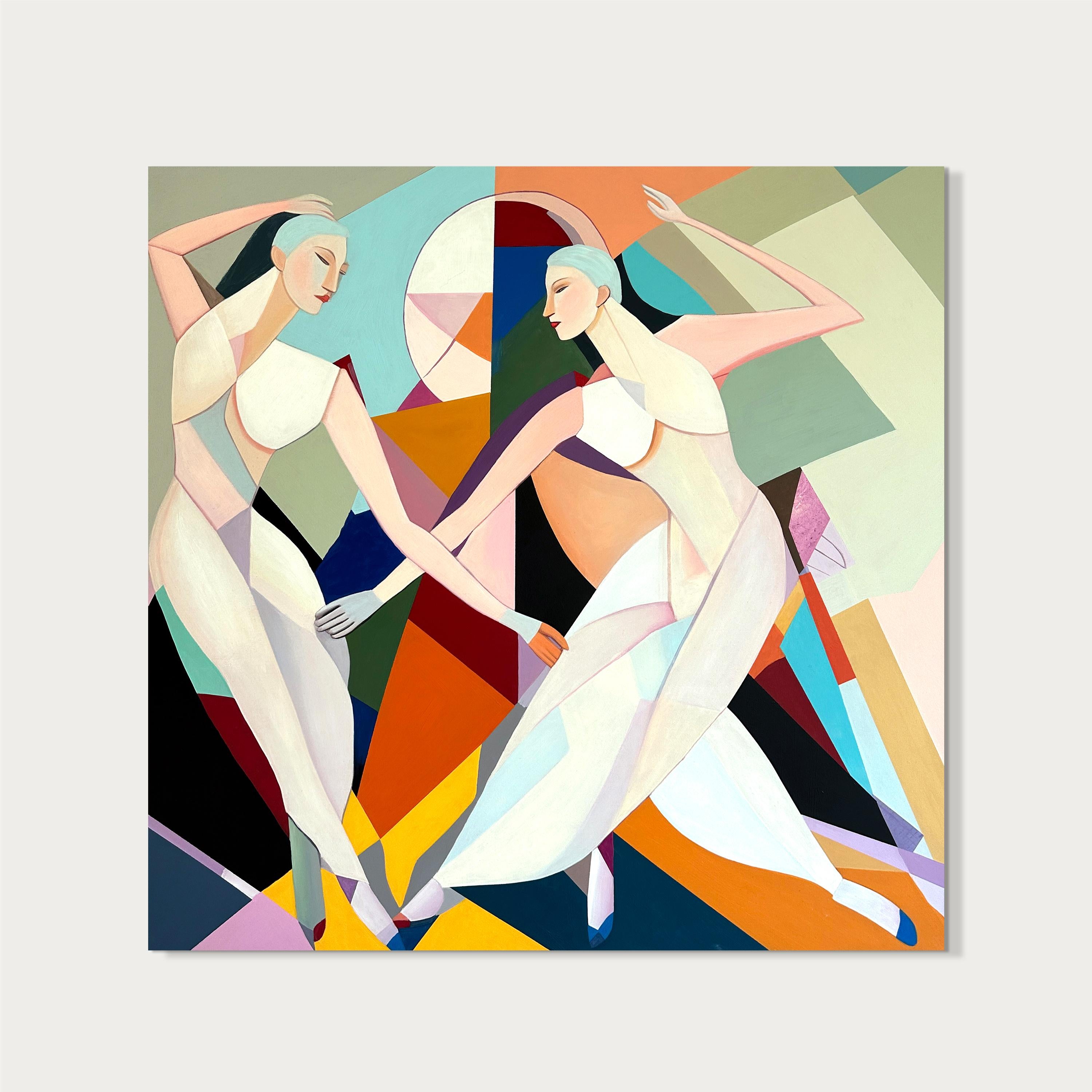 Intrecciati nel ritmo Barbara Schaumann - Danzatori astratti contemporanei - Pittura 1