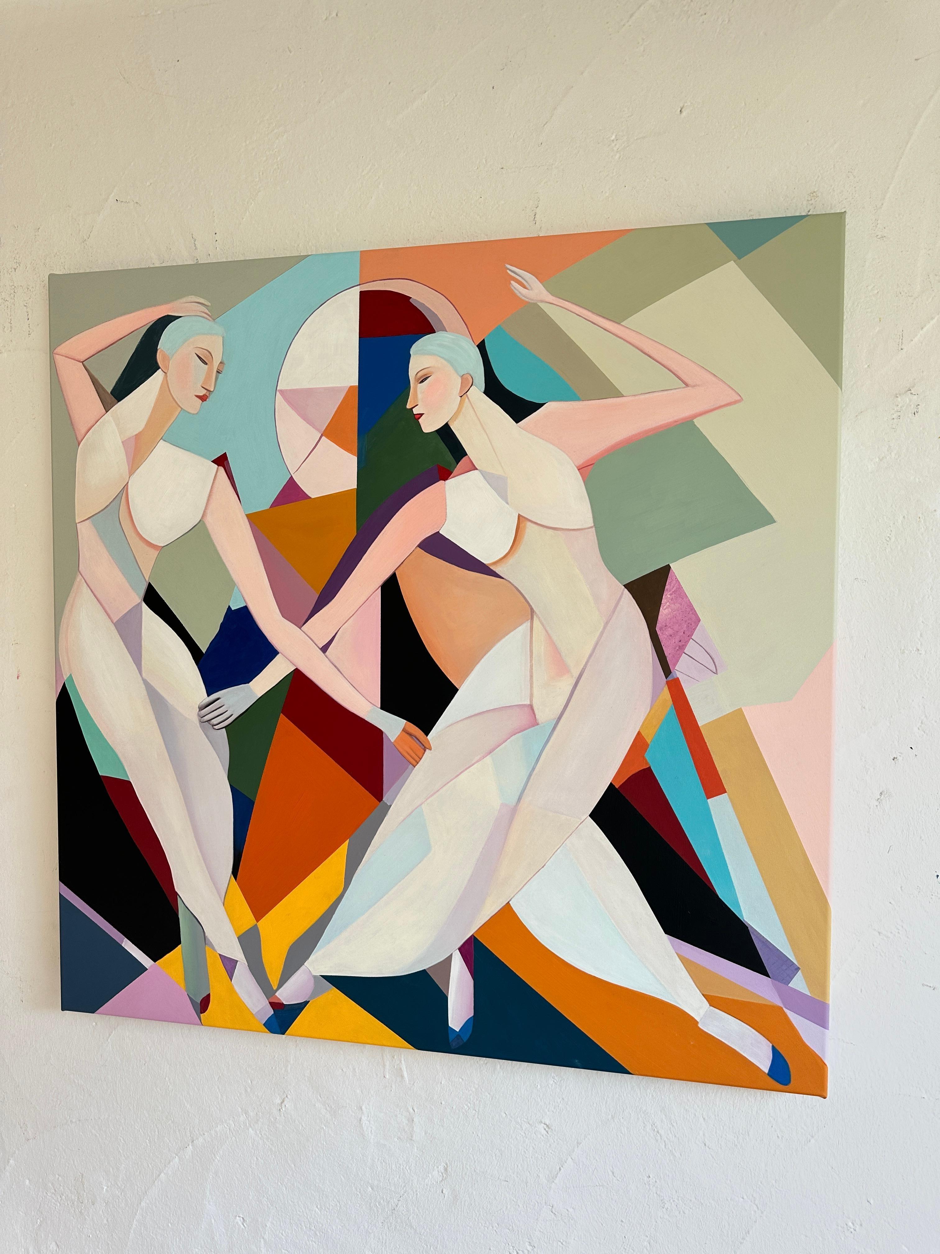 Intrecciati nel ritmo Barbara Schaumann - Danzatori astratti contemporanei - Pittura 4