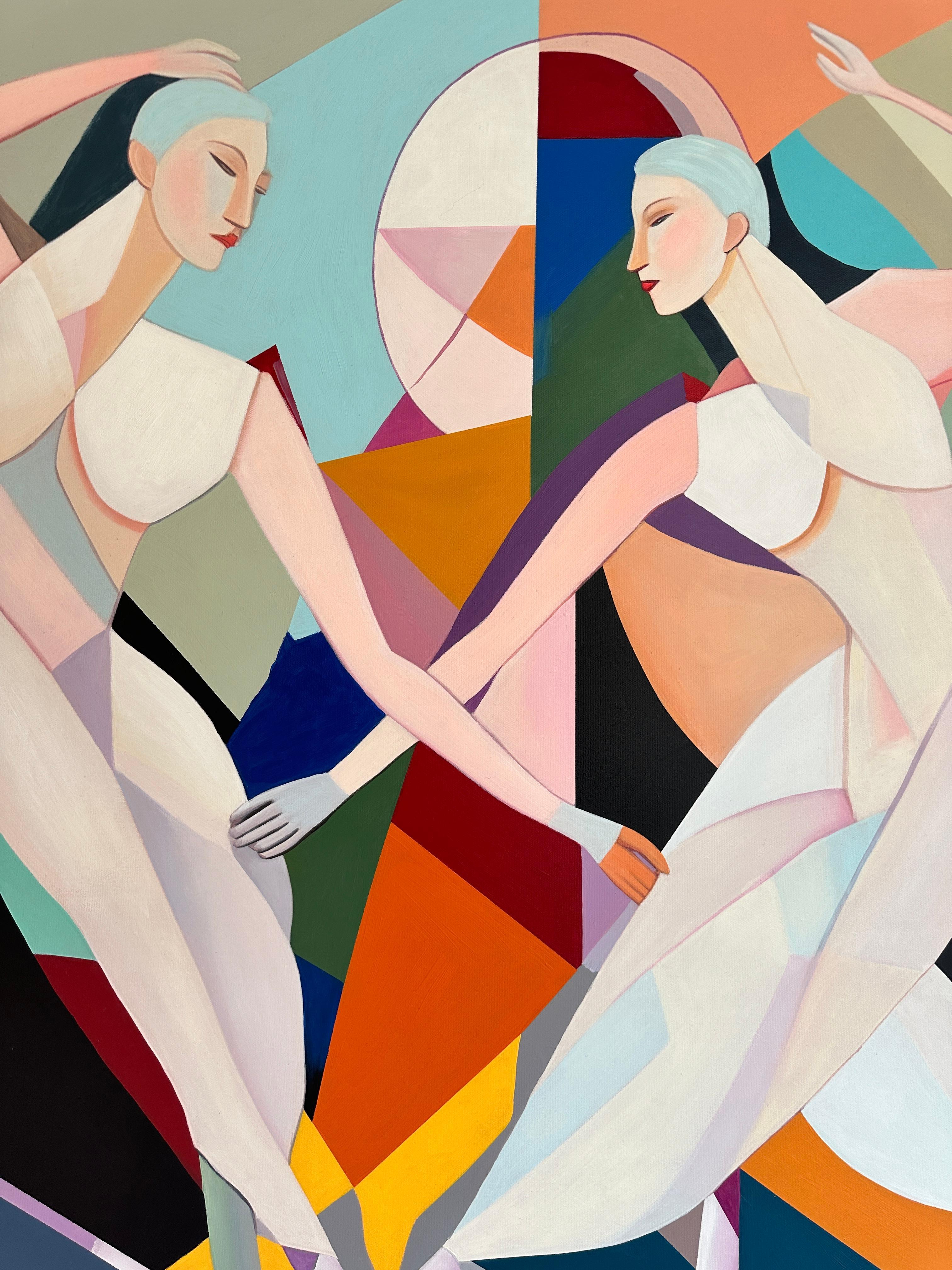 Intrecciati nel ritmo Barbara Schaumann - Danzatori astratti contemporanei - Pittura 7