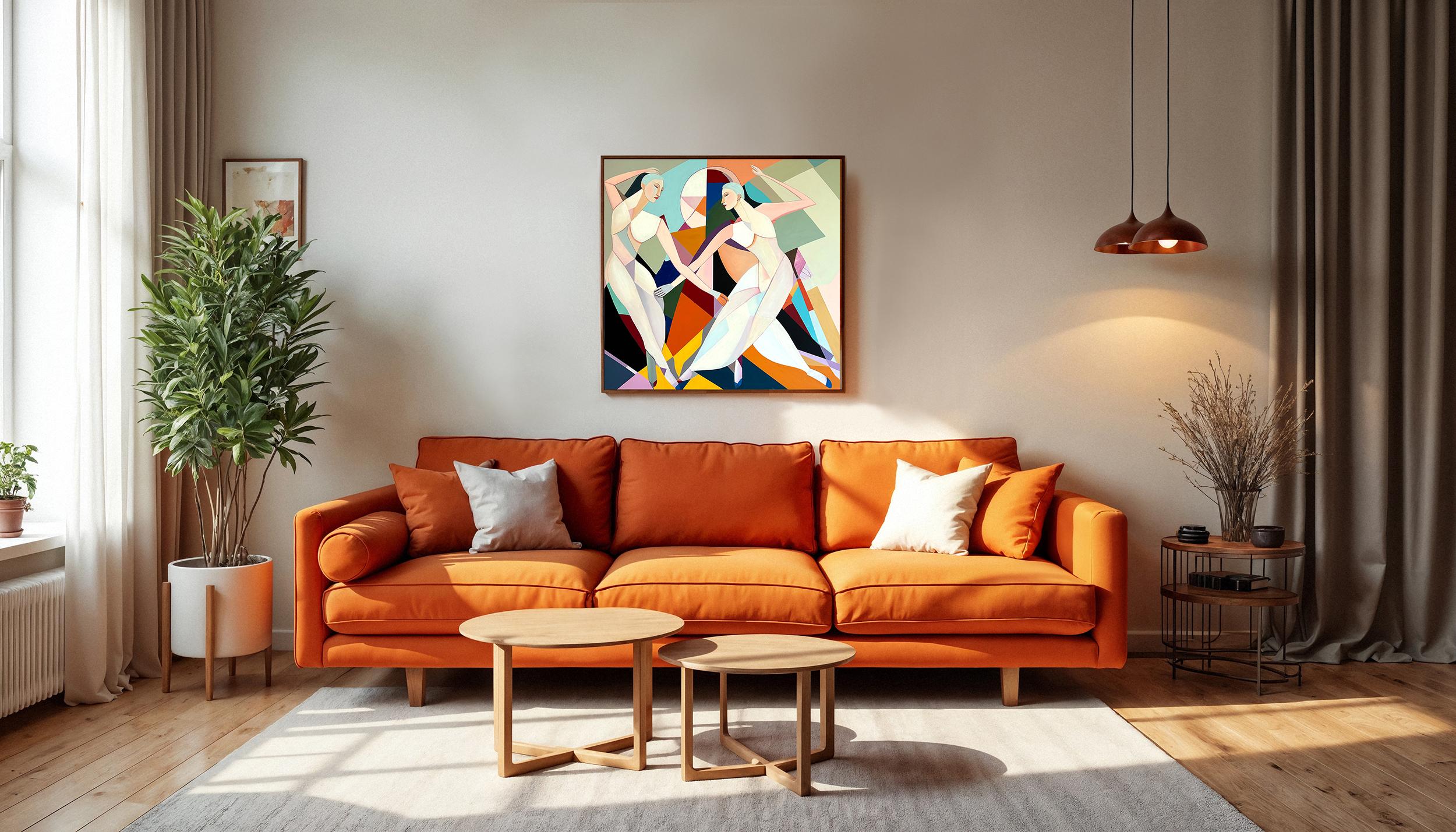 Intrecciati nel ritmo Barbara Schaumann - Danzatori astratti contemporanei - Pittura 8